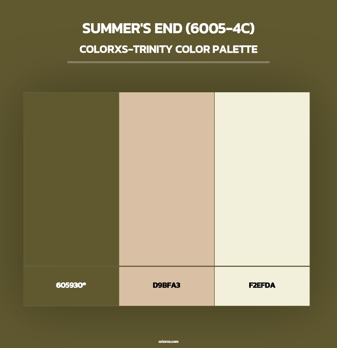 Summer's End (6005-4C) - Colorxs Trinity Palette