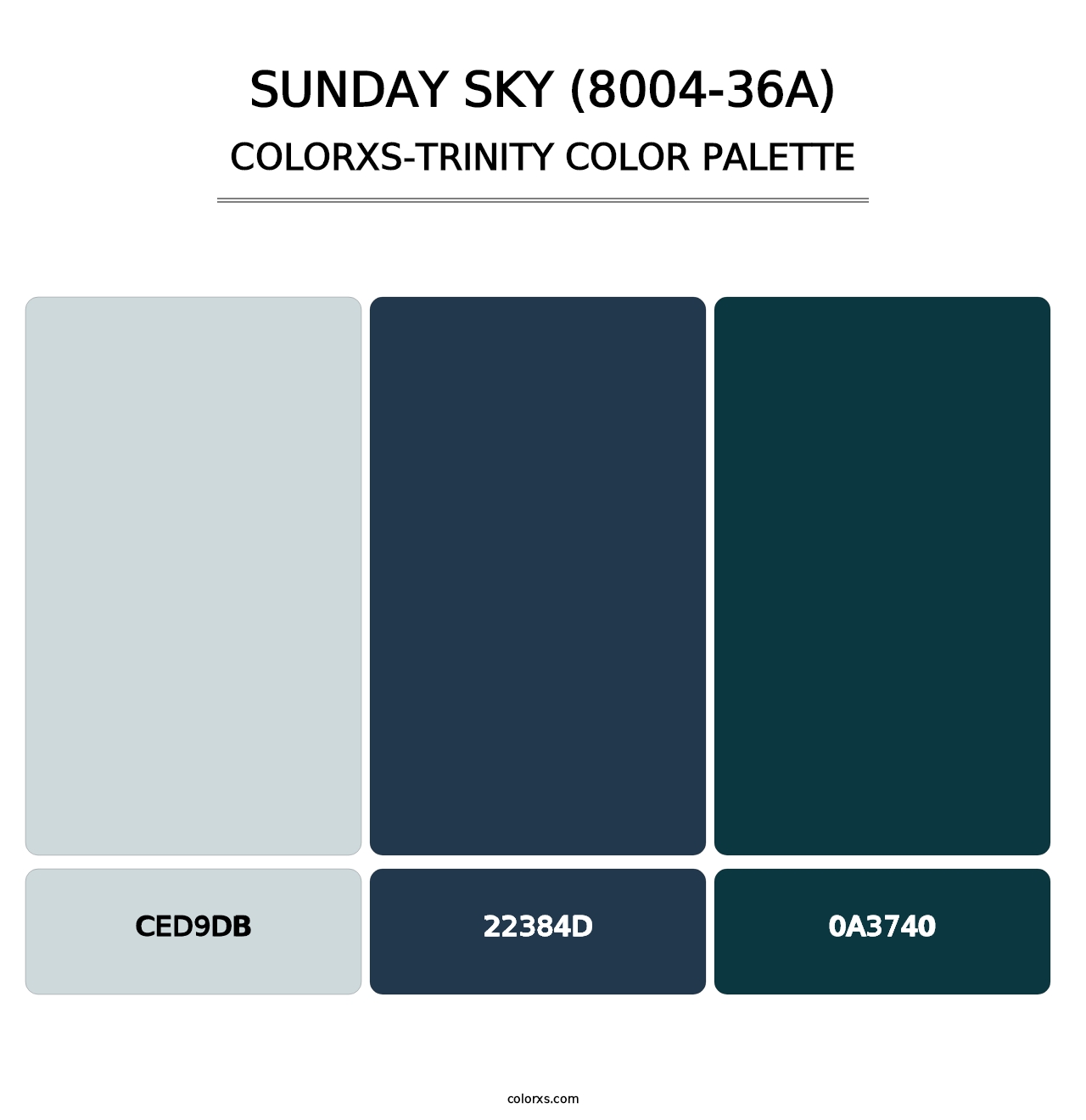Sunday Sky (8004-36A) - Colorxs Trinity Palette