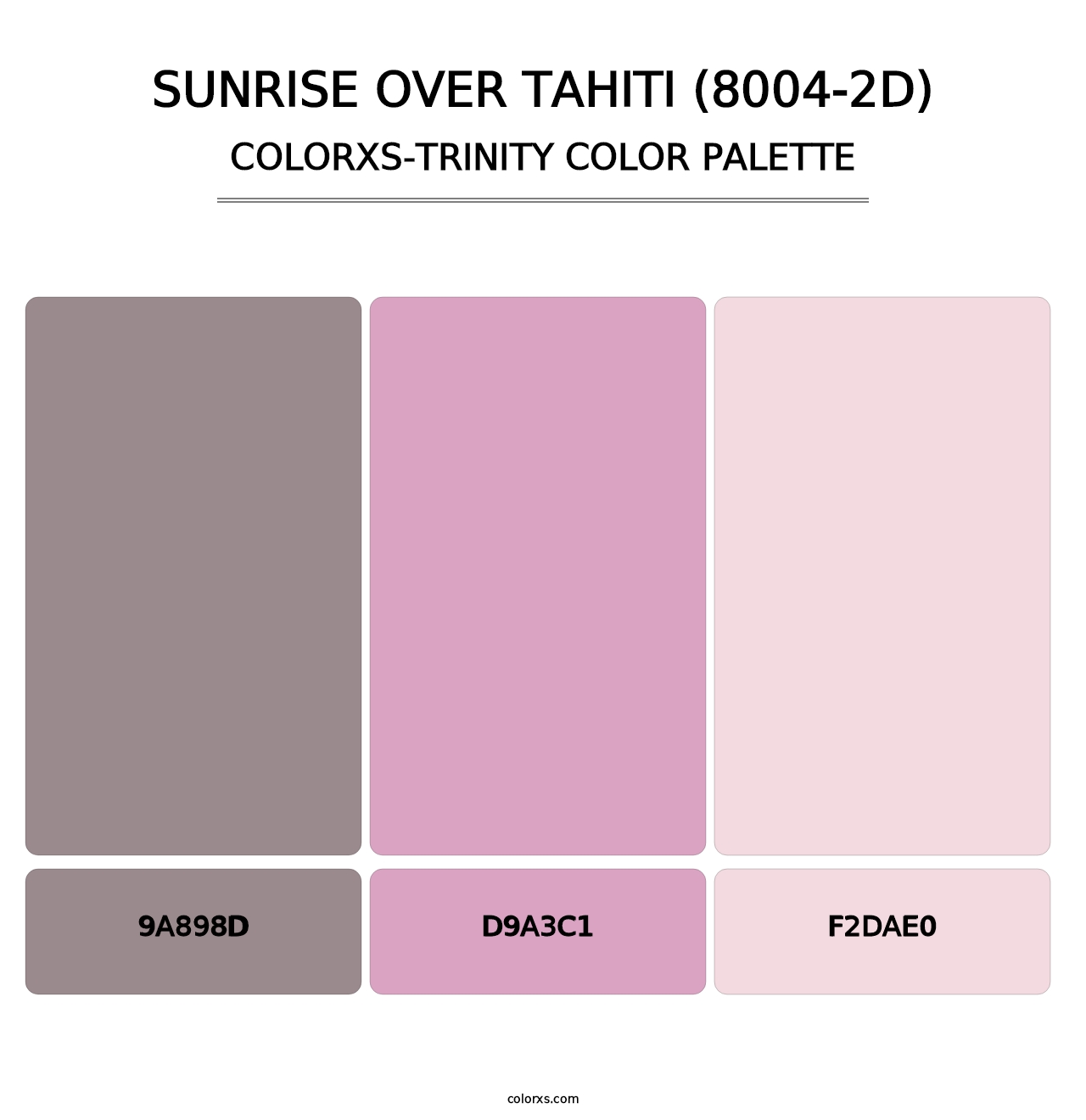 Sunrise Over Tahiti (8004-2D) - Colorxs Trinity Palette