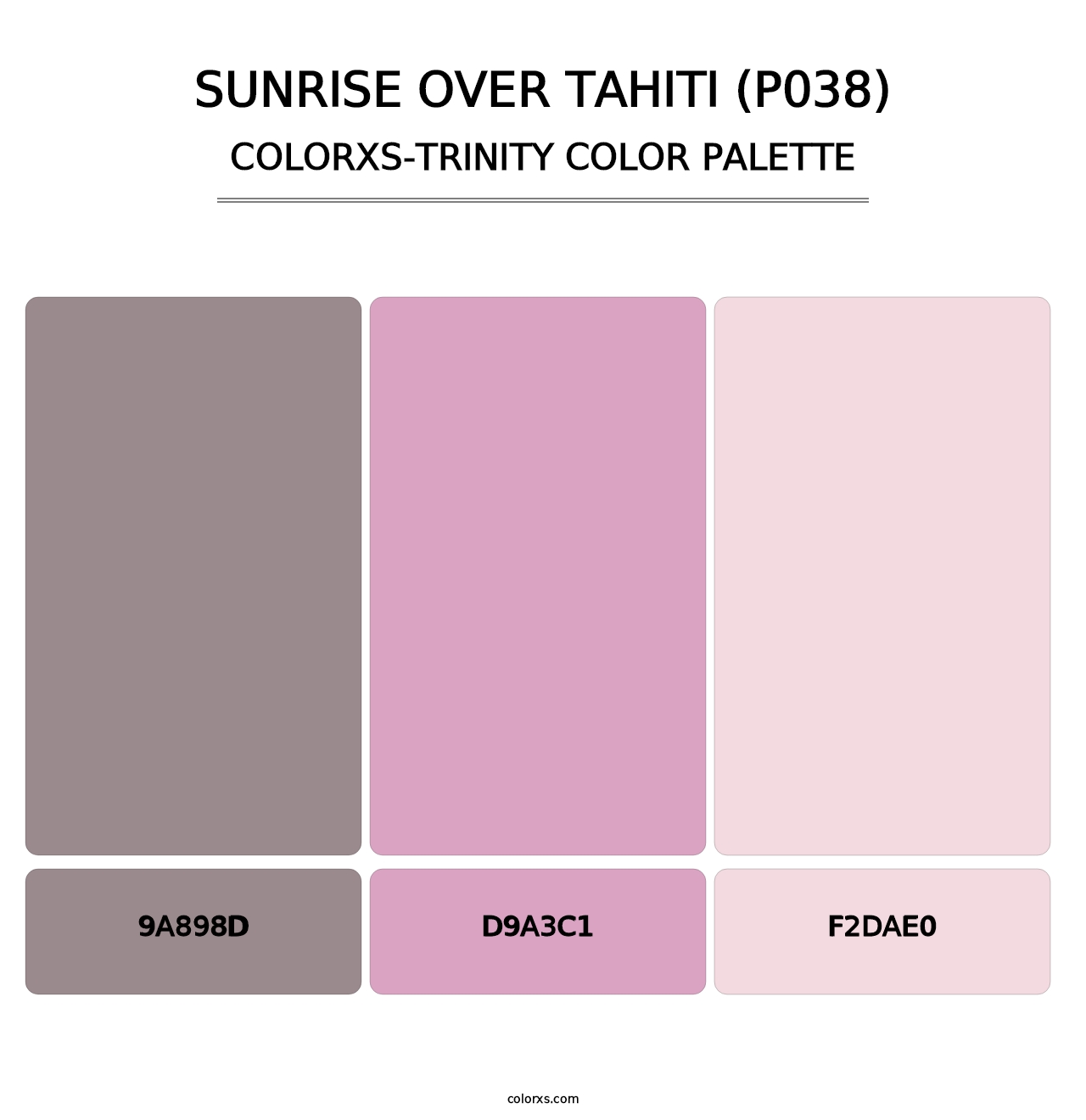 Sunrise Over Tahiti (P038) - Colorxs Trinity Palette