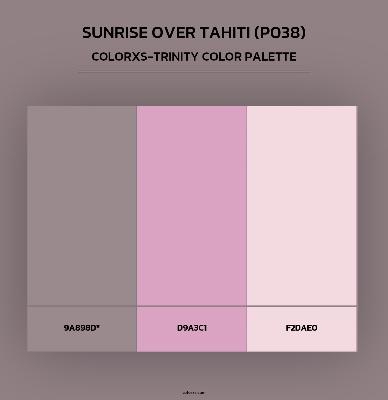 Sunrise Over Tahiti (P038) - Colorxs Trinity Palette