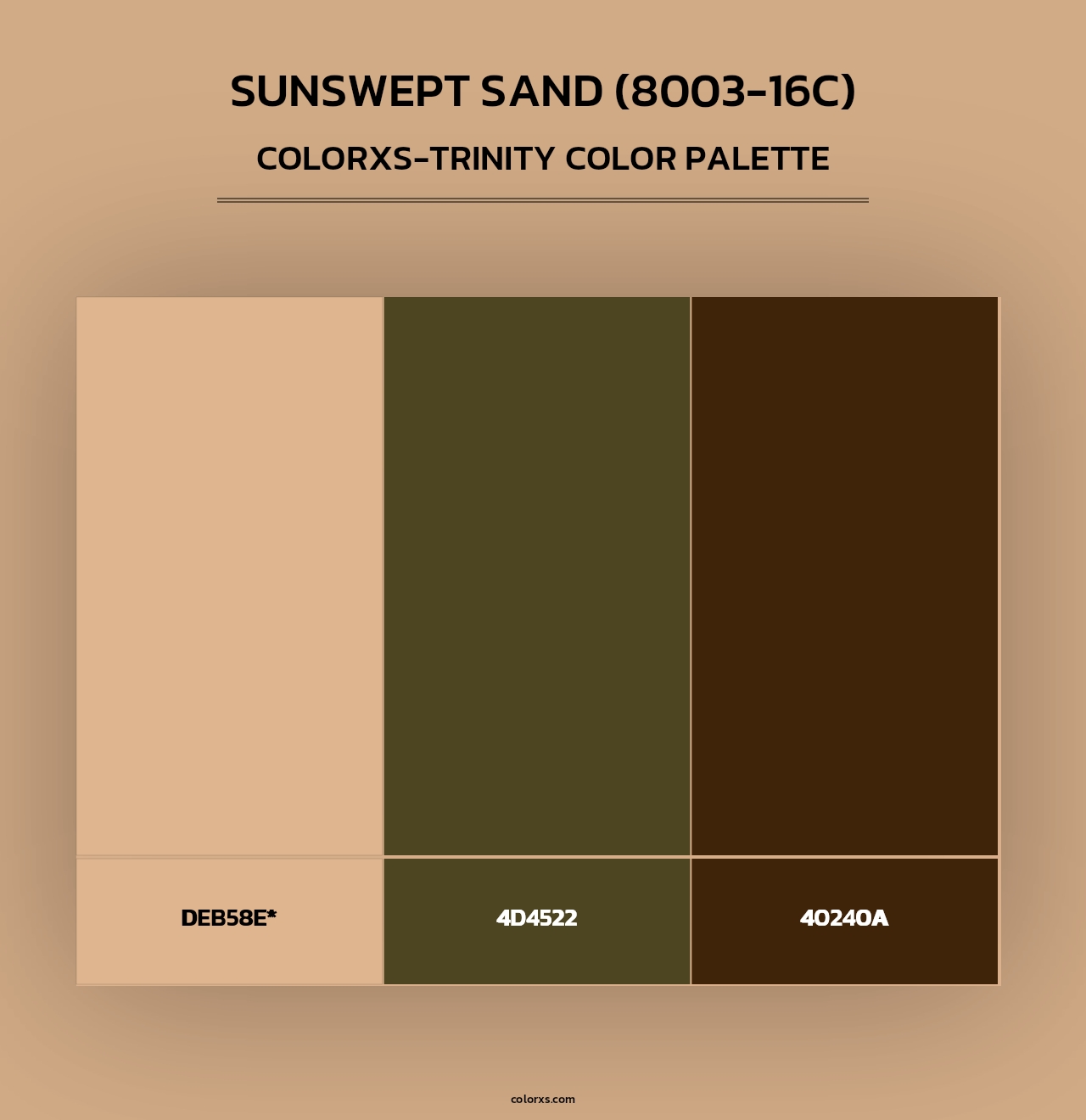 Sunswept Sand (8003-16C) - Colorxs Trinity Palette