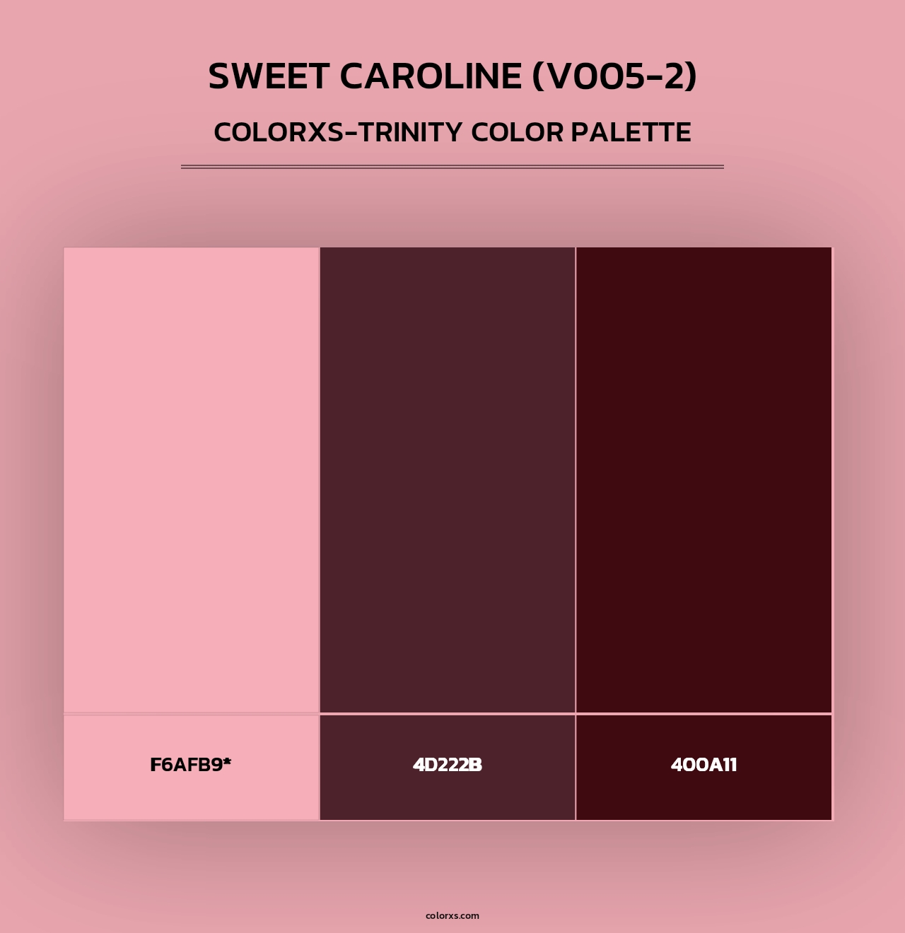 Sweet Caroline (V005-2) - Colorxs Trinity Palette