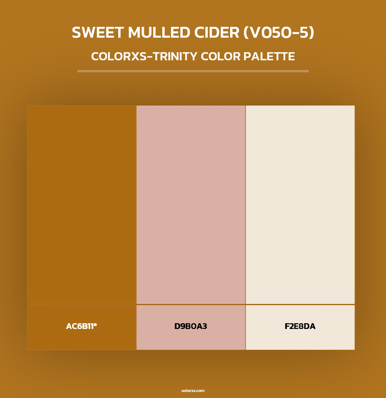 Sweet Mulled Cider (V050-5) - Colorxs Trinity Palette