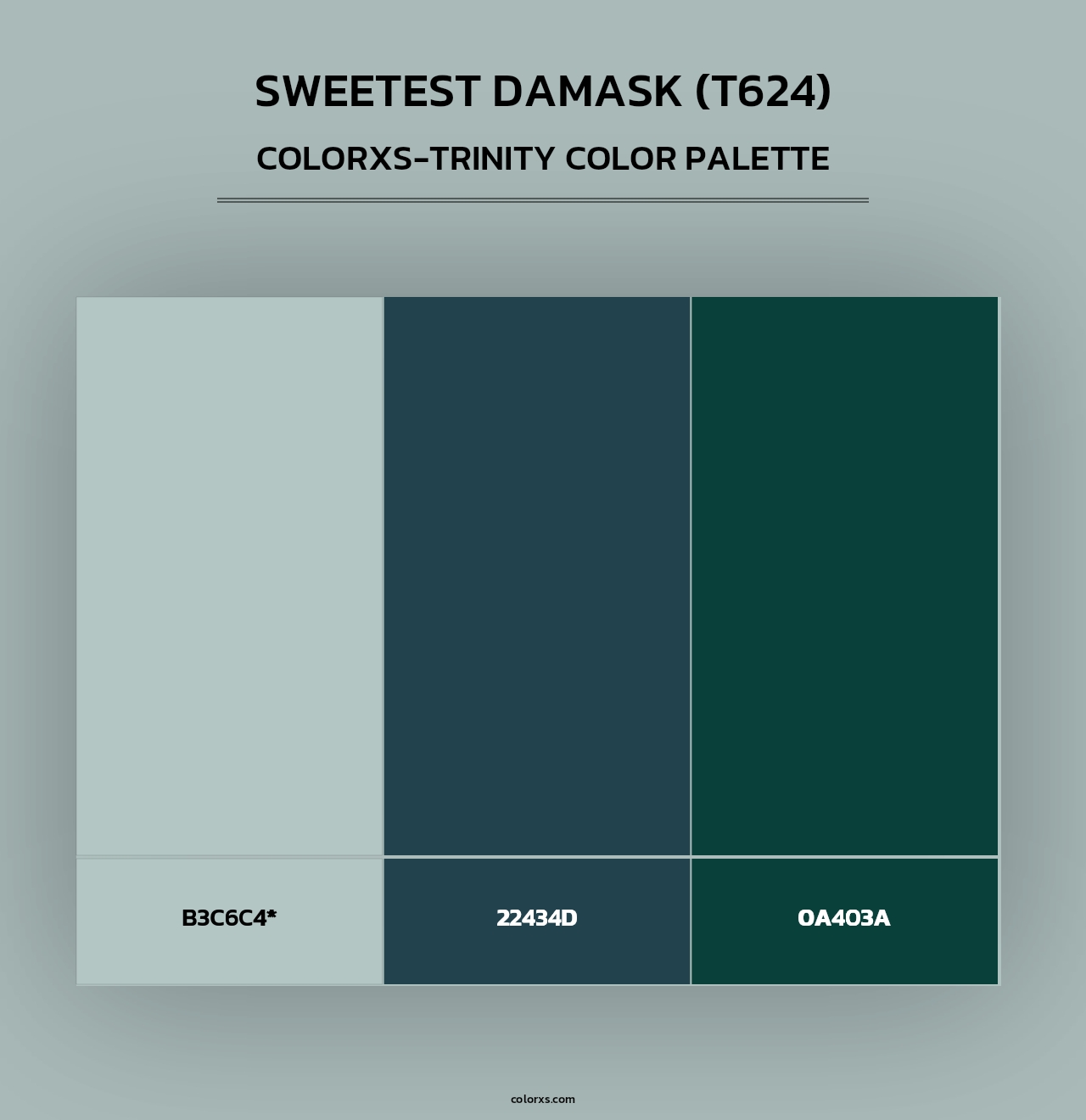 Sweetest Damask (T624) - Colorxs Trinity Palette