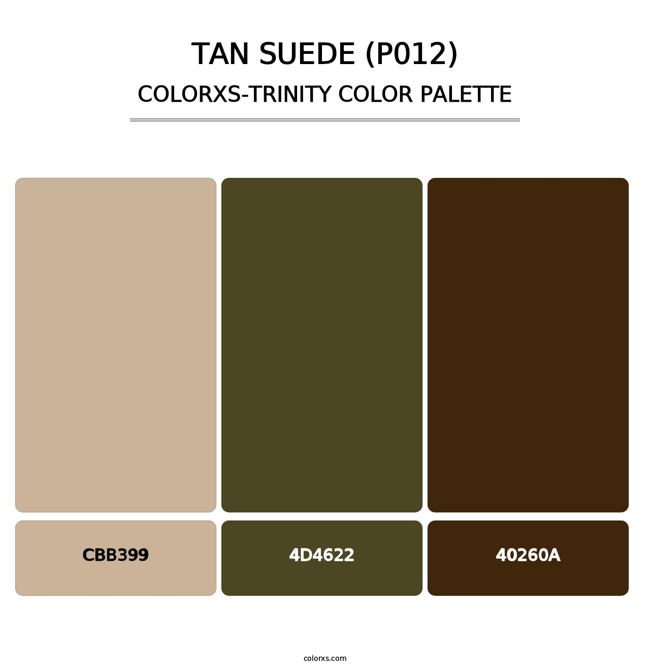 Tan Suede (P012) - Colorxs Trinity Palette