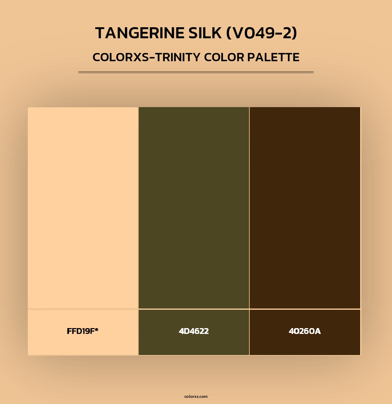 Tangerine Silk (V049-2) - Colorxs Trinity Palette