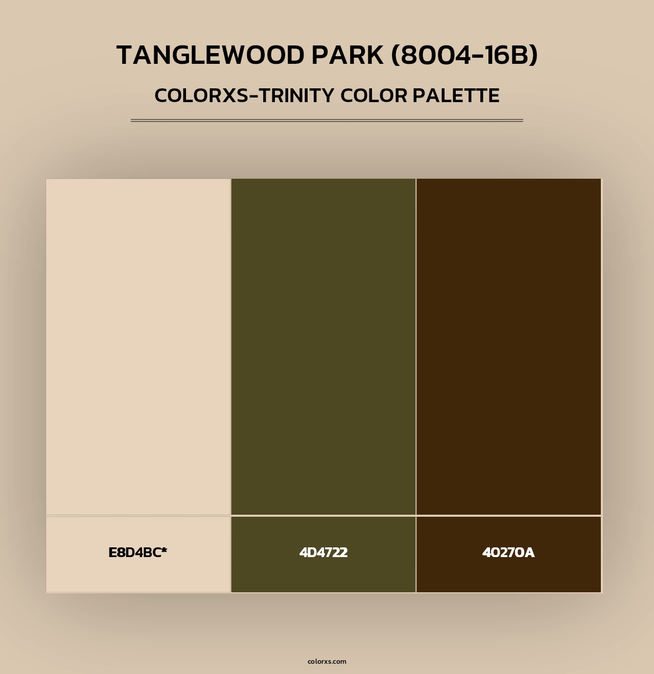 Tanglewood Park (8004-16B) - Colorxs Trinity Palette