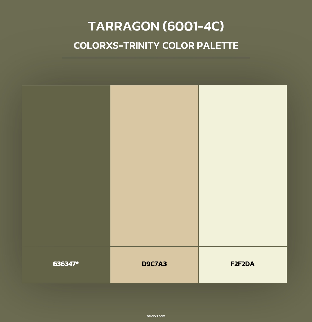 Tarragon (6001-4C) - Colorxs Trinity Palette