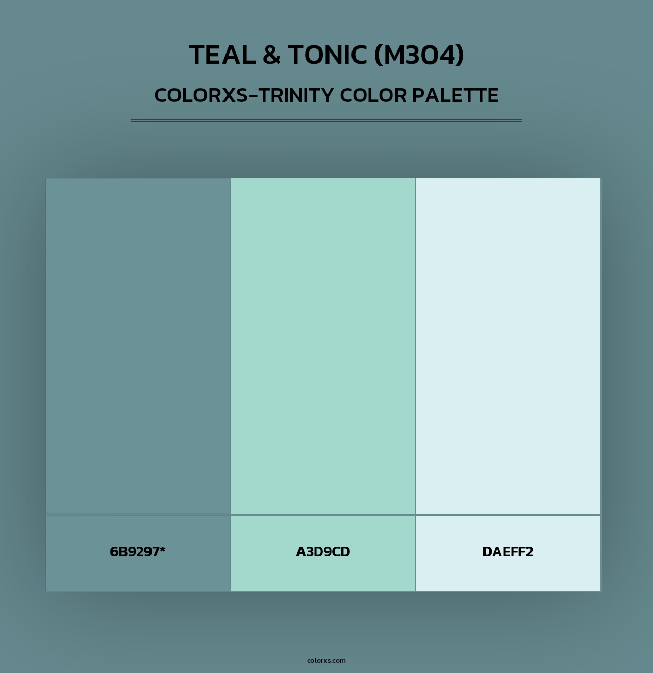 Teal & Tonic (M304) - Colorxs Trinity Palette