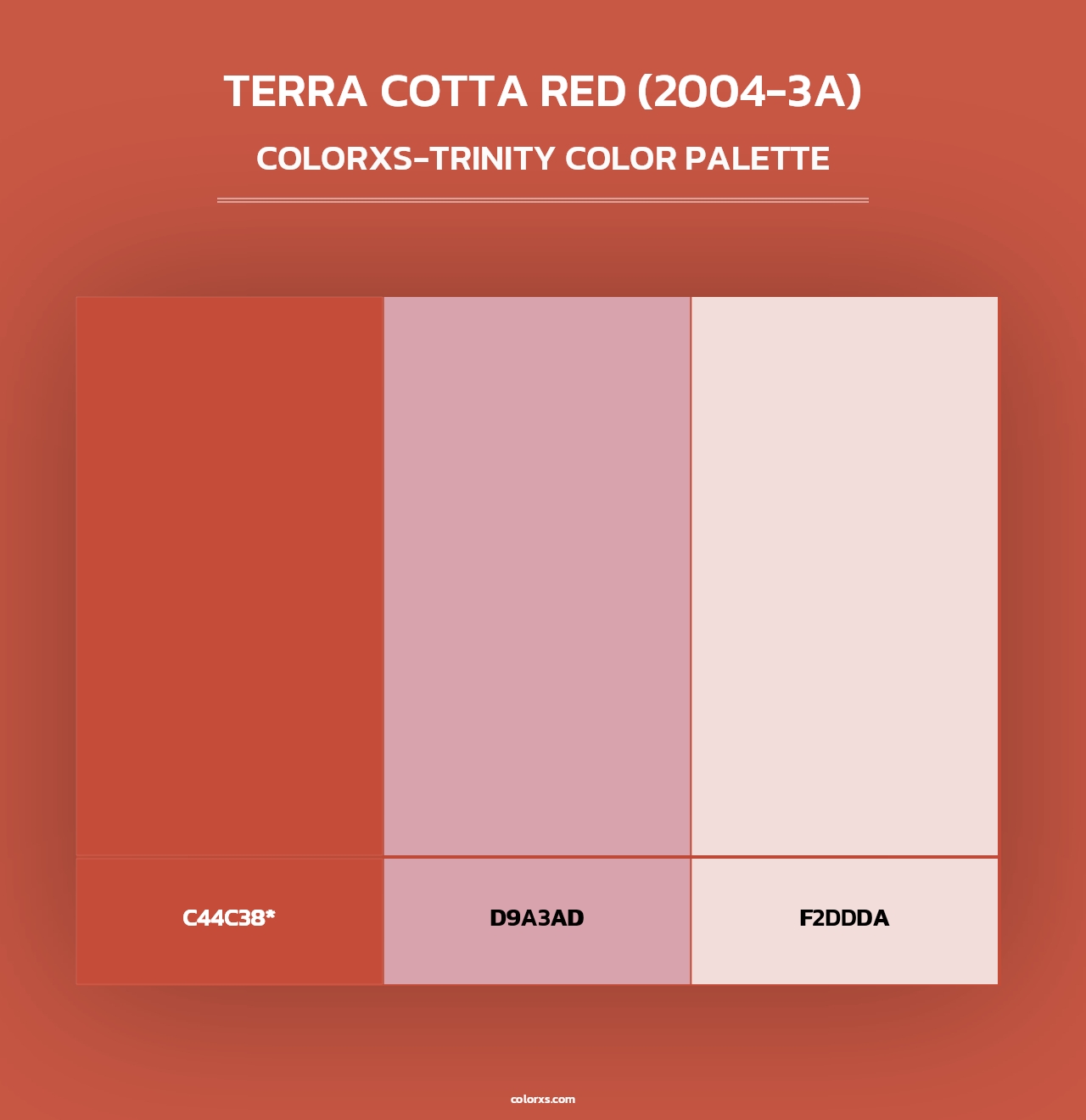 Terra Cotta Red (2004-3A) - Colorxs Trinity Palette