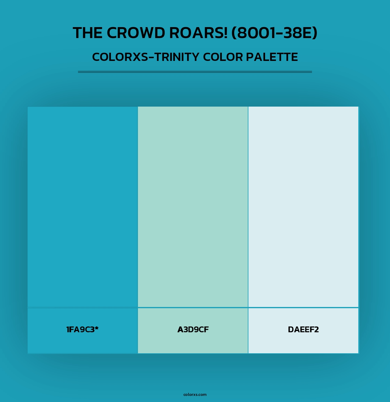 The Crowd Roars! (8001-38E) - Colorxs Trinity Palette