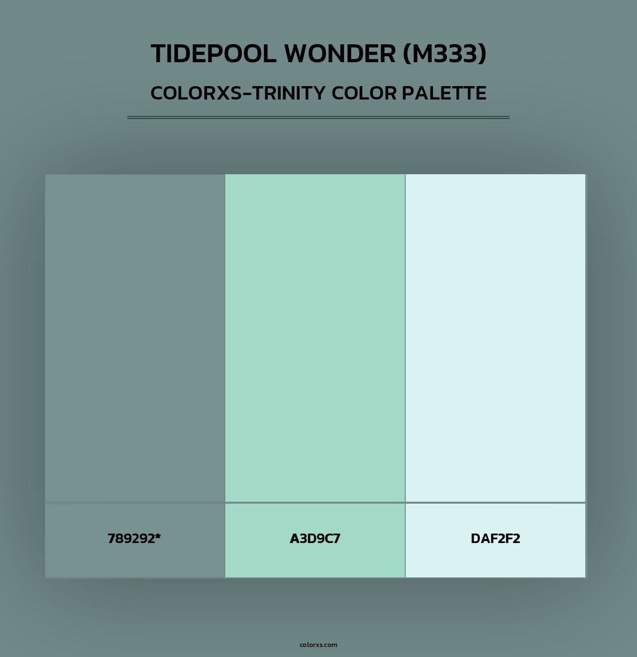 Tidepool Wonder (M333) - Colorxs Trinity Palette