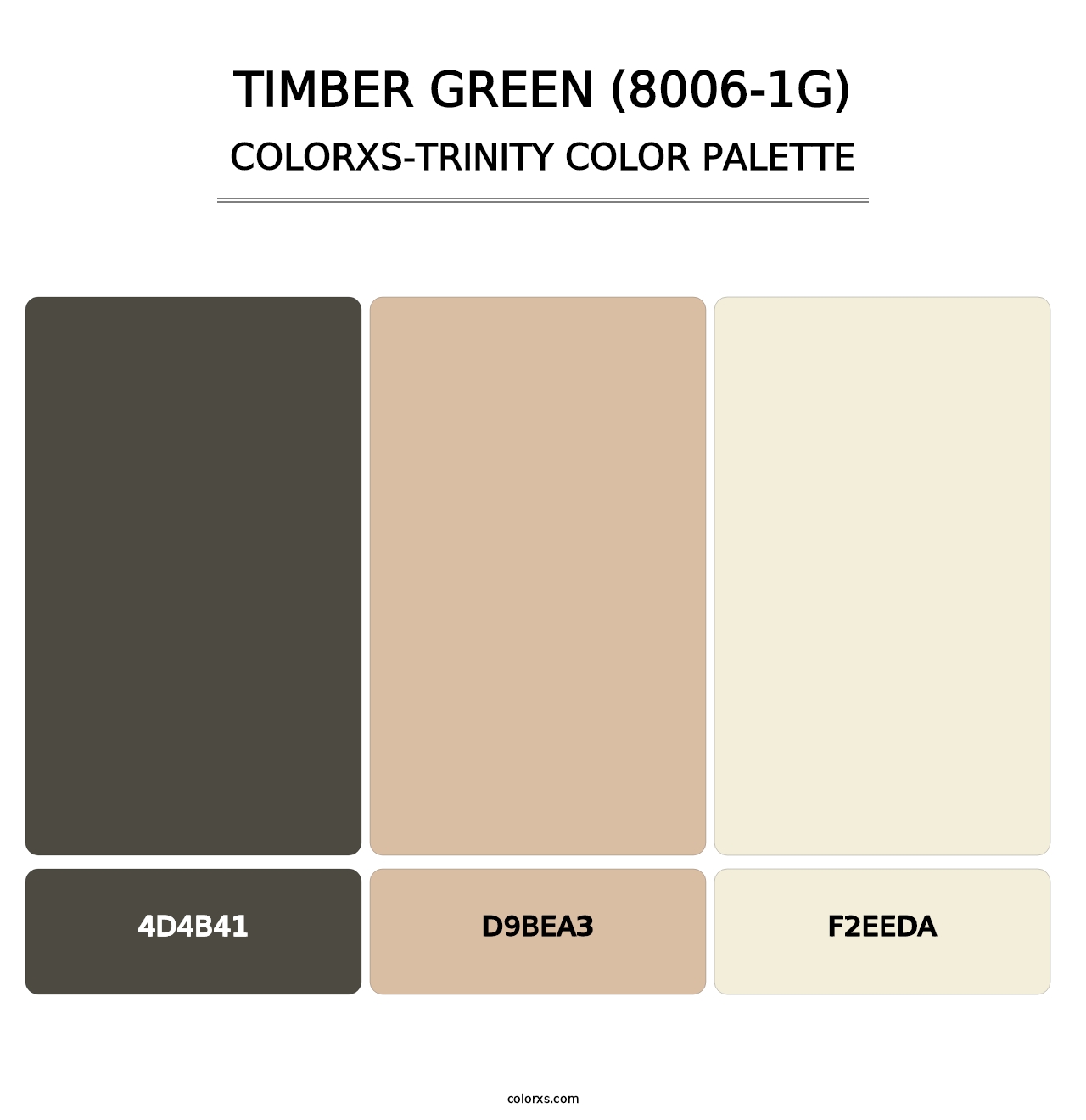 Timber Green (8006-1G) - Colorxs Trinity Palette