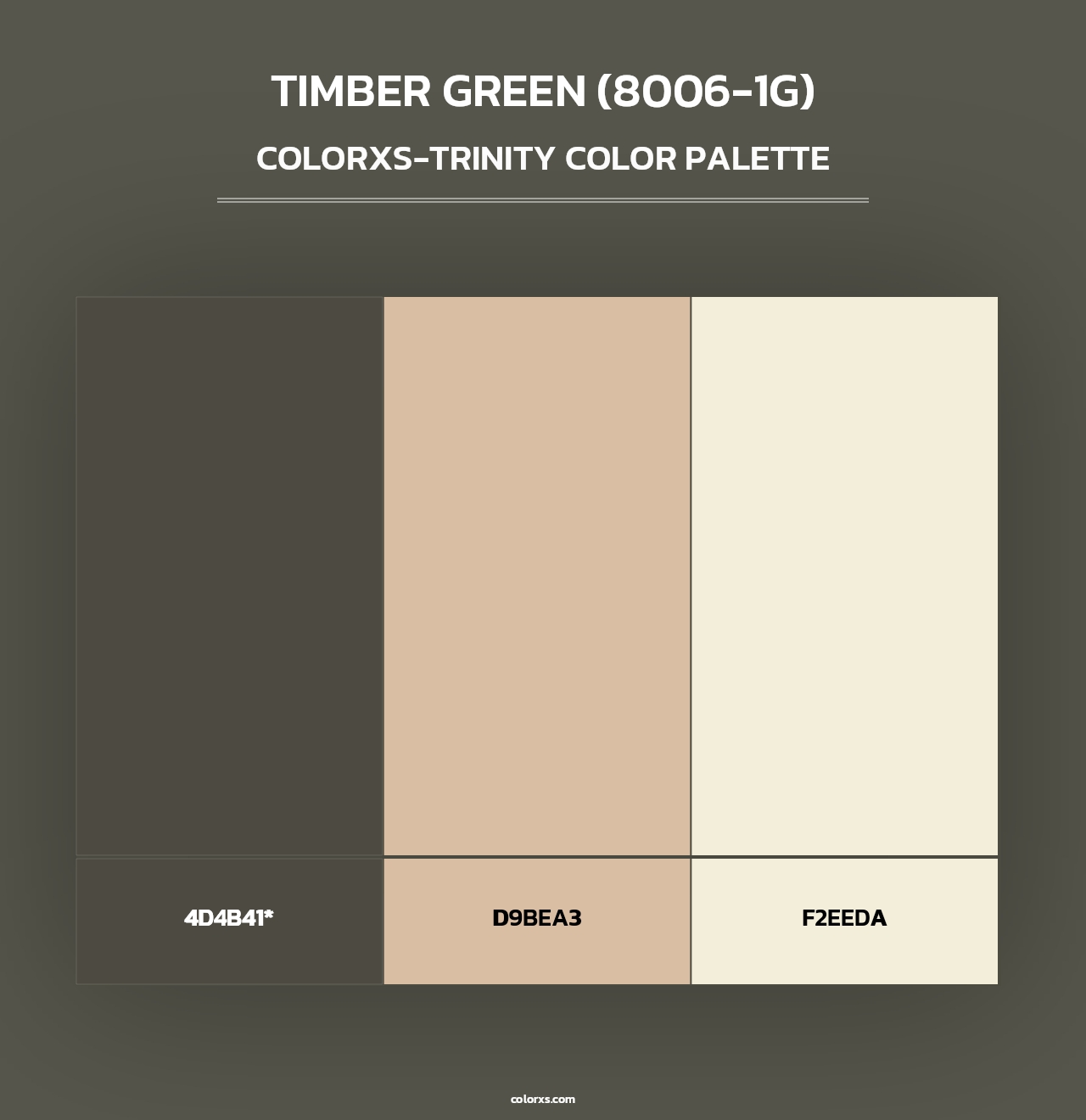 Timber Green (8006-1G) - Colorxs Trinity Palette