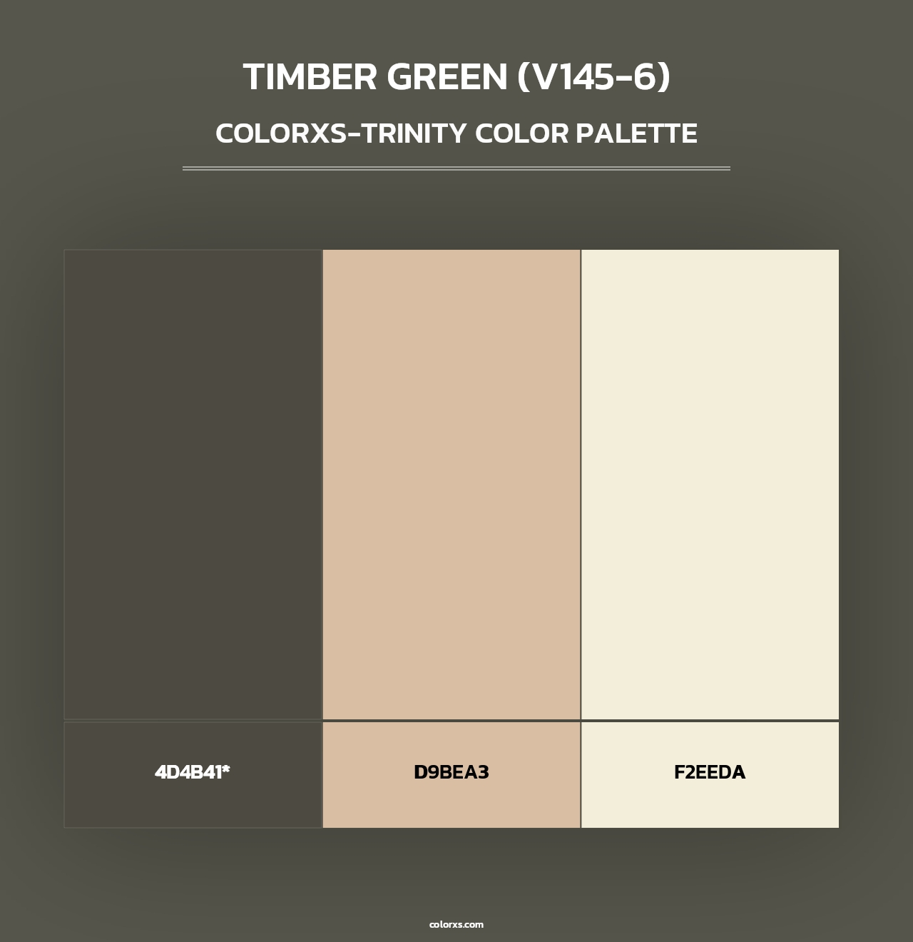 Timber Green (V145-6) - Colorxs Trinity Palette