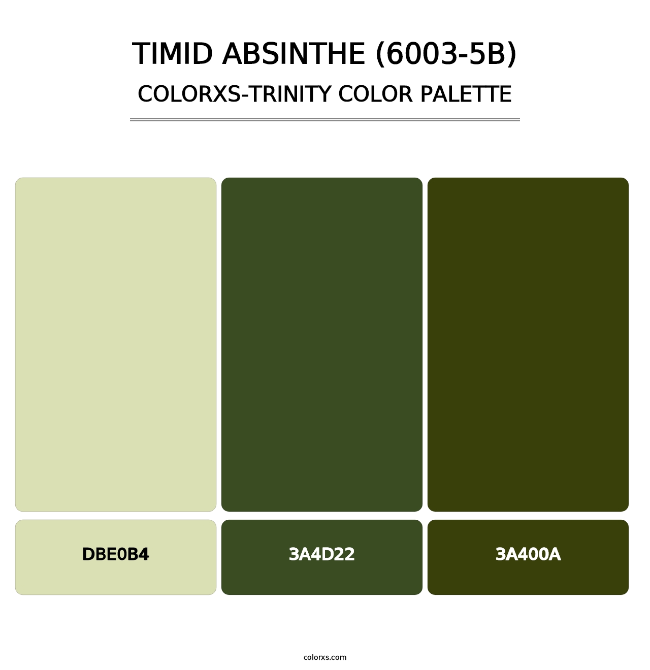 Timid Absinthe (6003-5B) - Colorxs Trinity Palette