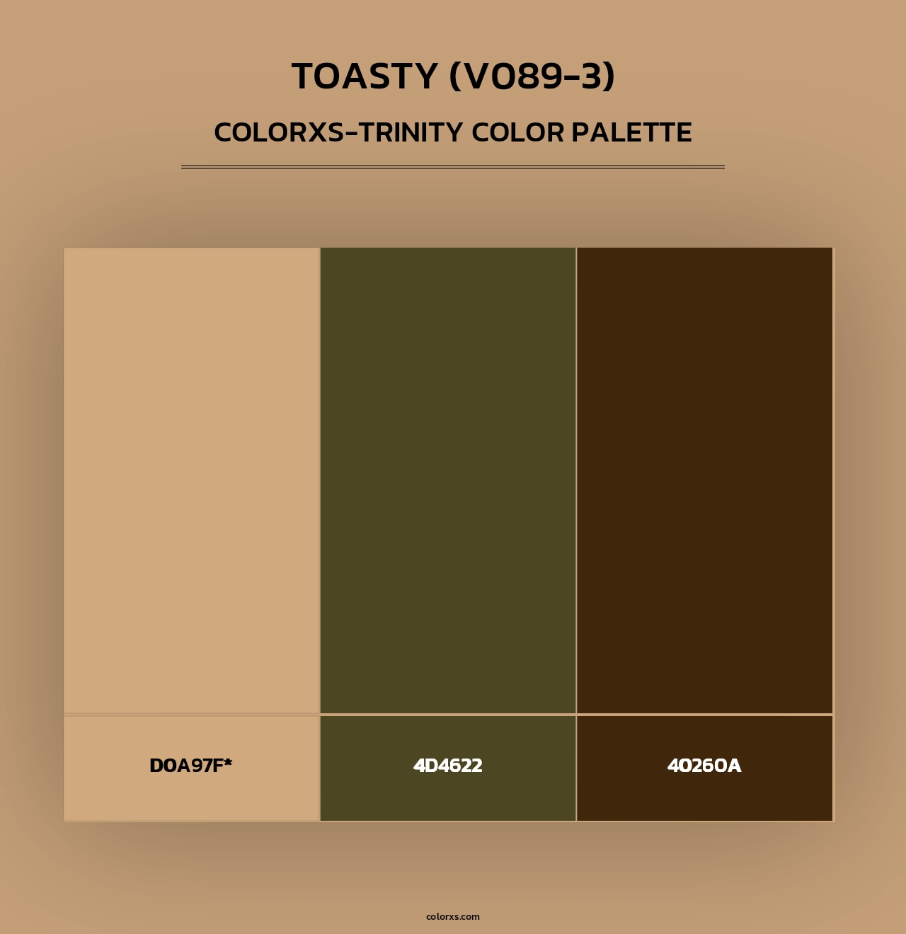 Toasty (V089-3) - Colorxs Trinity Palette