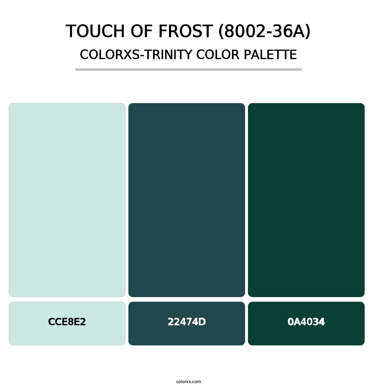 Touch of Frost (8002-36A) - Colorxs Trinity Palette