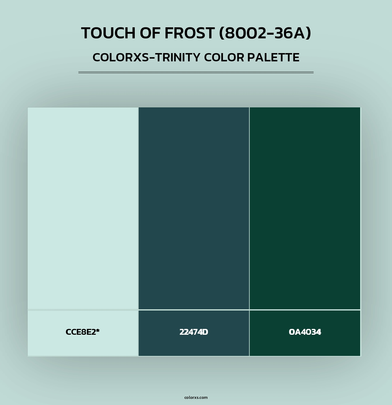 Touch of Frost (8002-36A) - Colorxs Trinity Palette