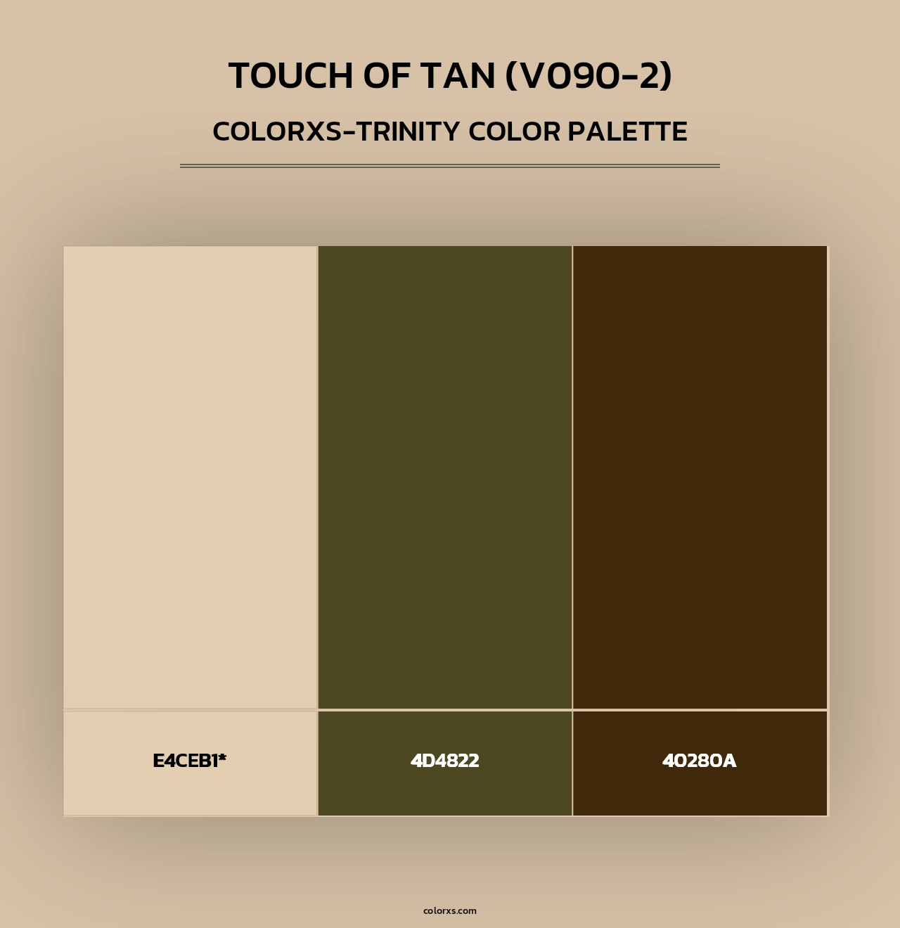 Touch of Tan (V090-2) - Colorxs Trinity Palette