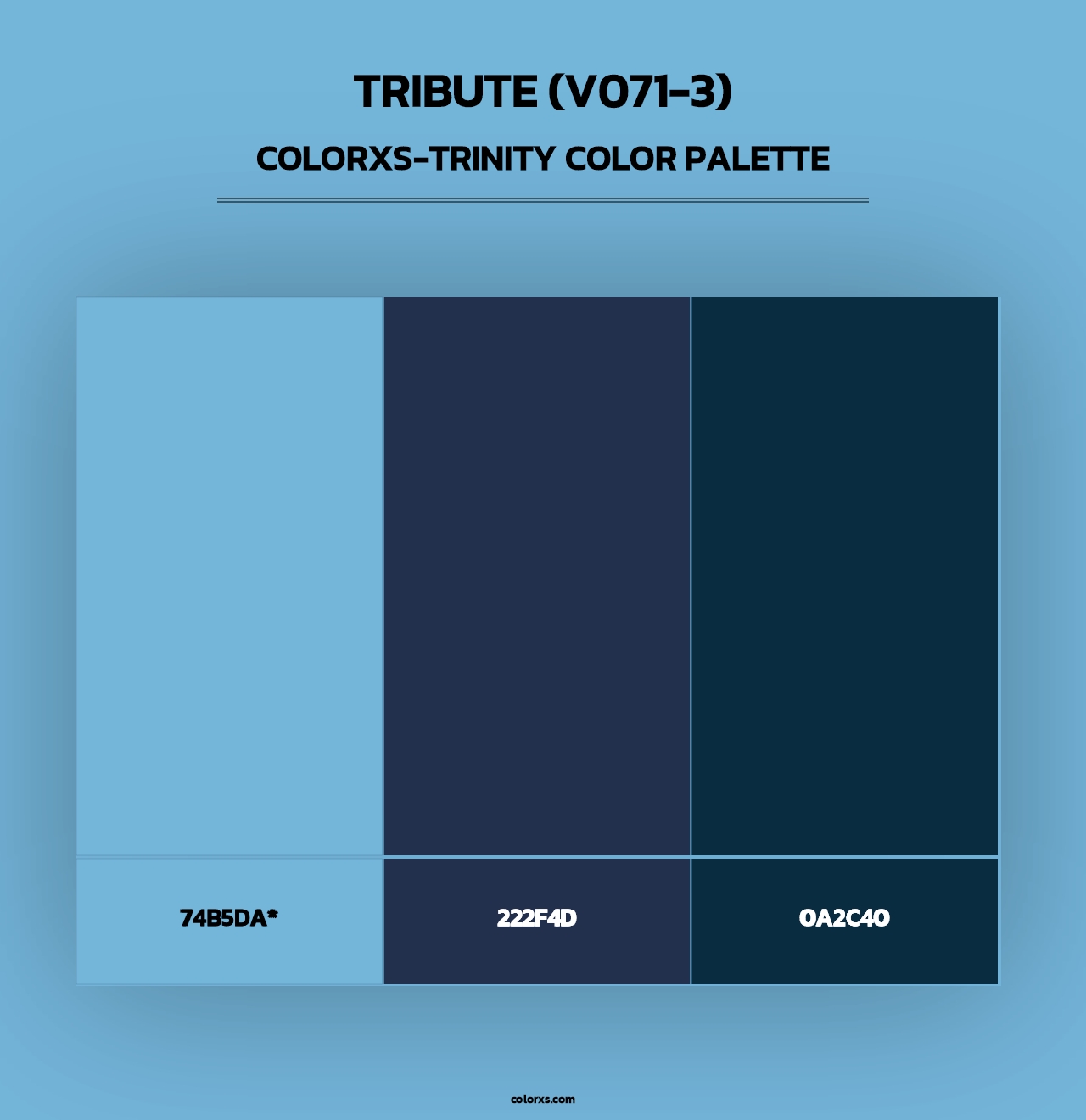 Tribute (V071-3) - Colorxs Trinity Palette