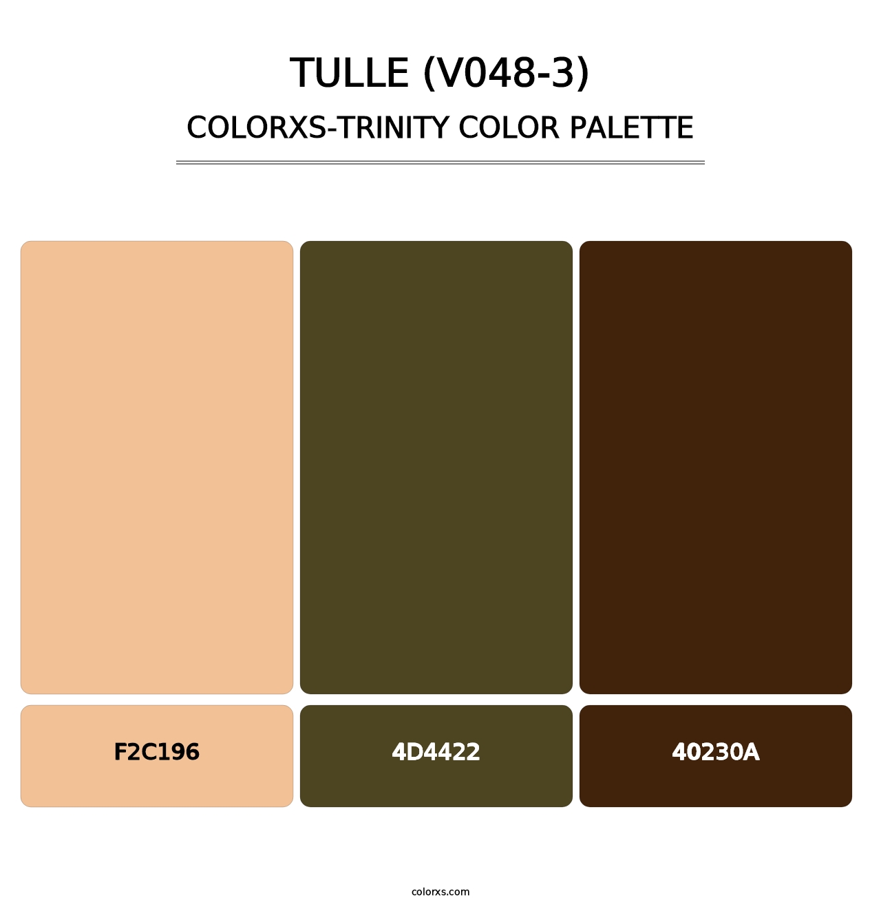 Tulle (V048-3) - Colorxs Trinity Palette