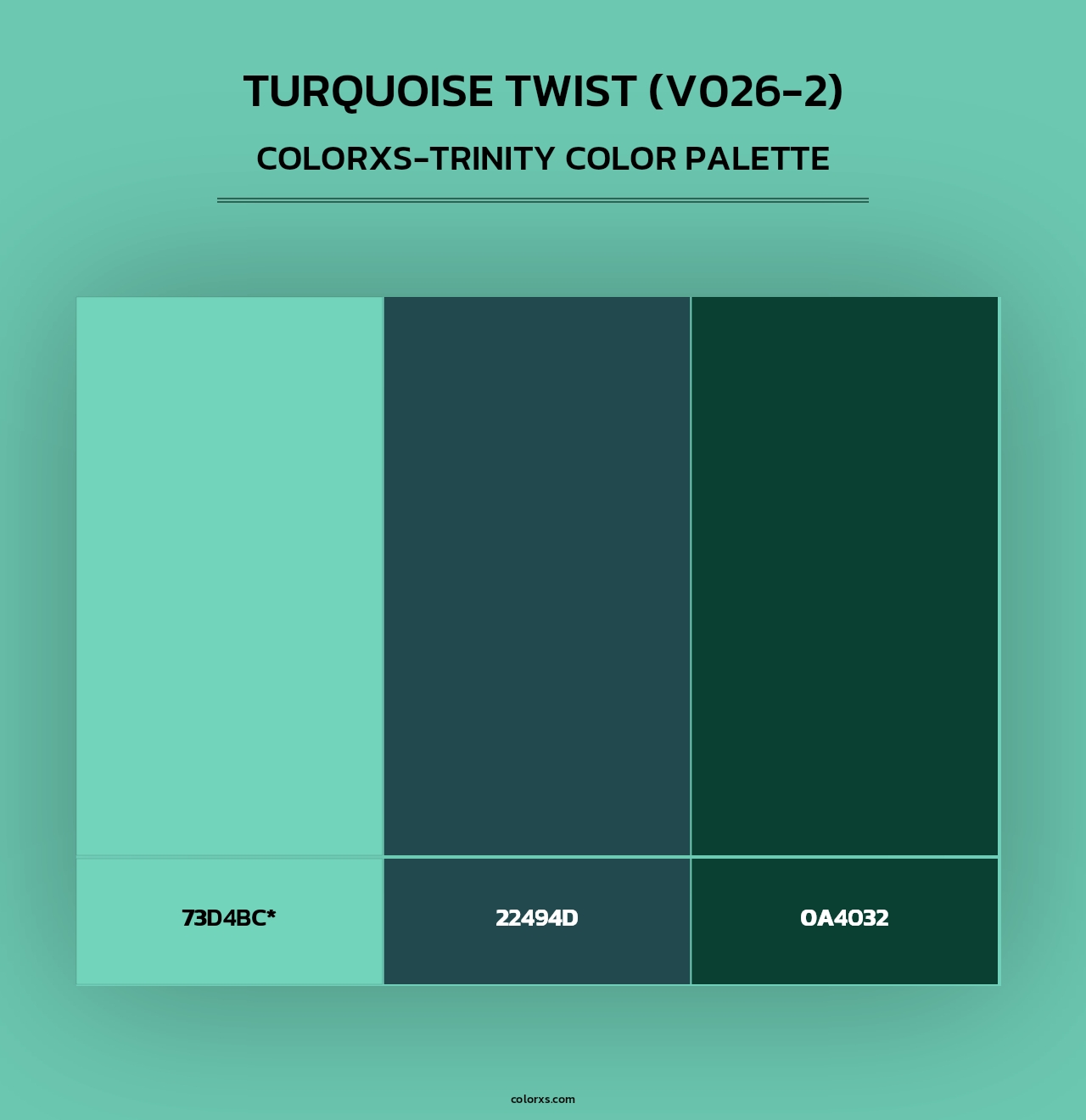 Turquoise Twist (V026-2) - Colorxs Trinity Palette