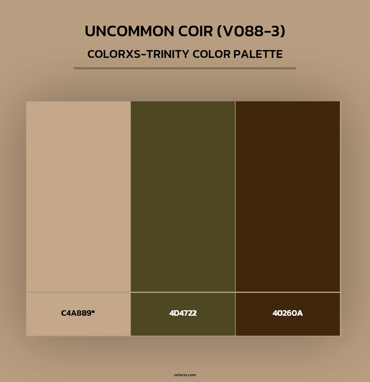 Uncommon Coir (V088-3) - Colorxs Trinity Palette