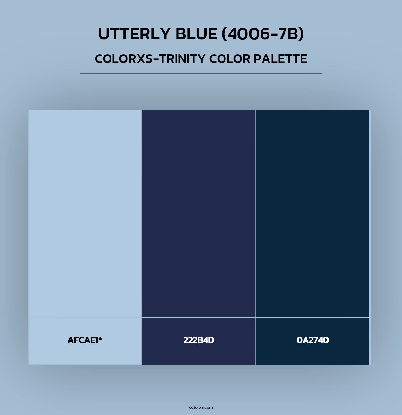Utterly Blue (4006-7B) - Colorxs Trinity Palette