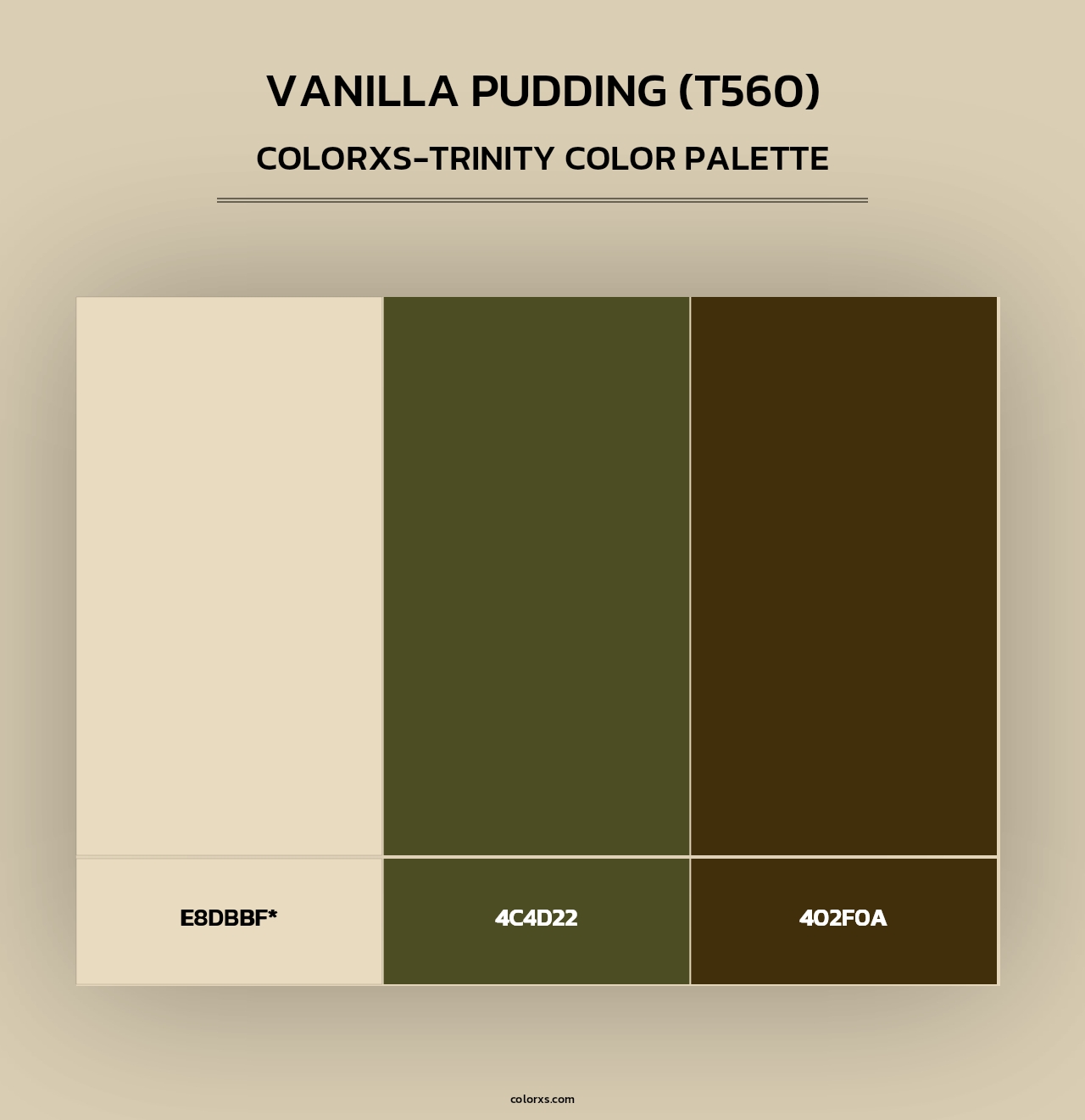 Vanilla Pudding (T560) - Colorxs Trinity Palette