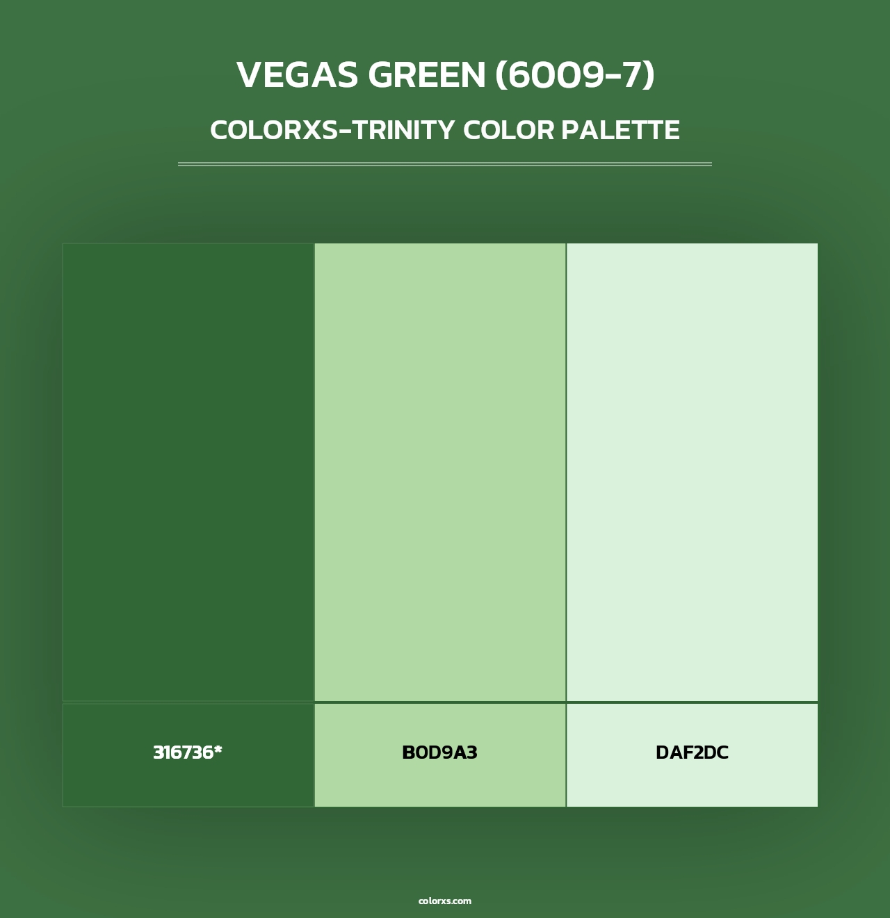 Vegas Green (6009-7) - Colorxs Trinity Palette