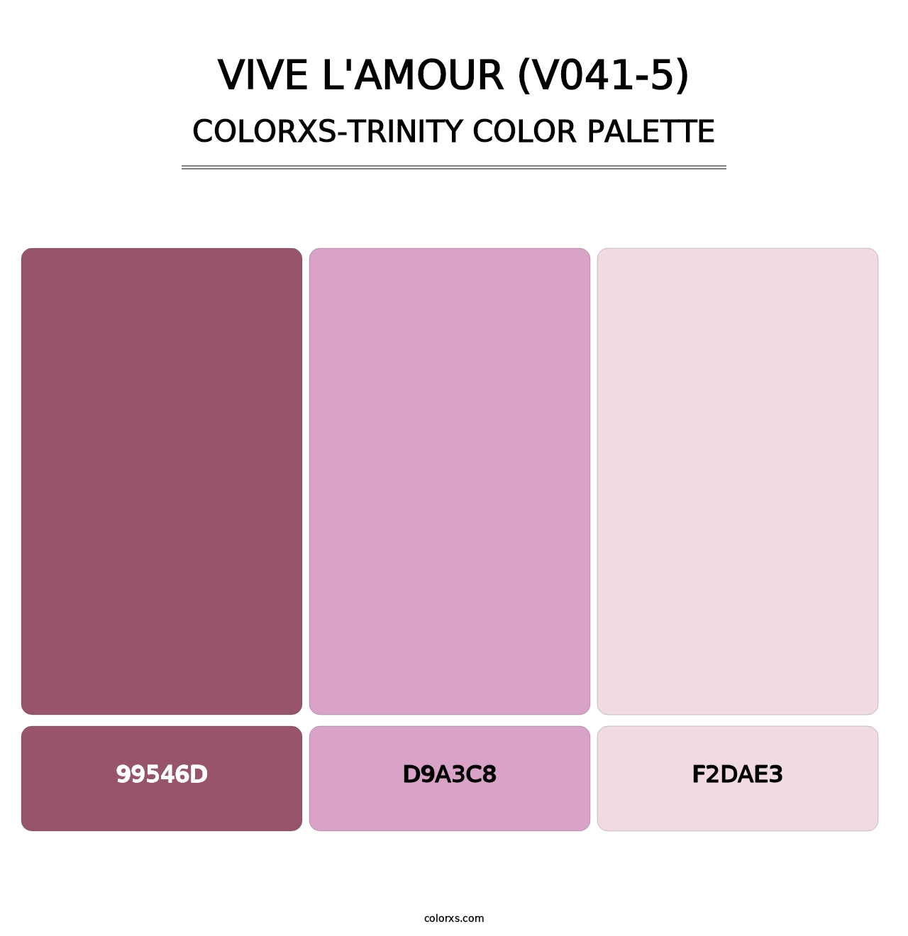 Vive l'amour (V041-5) - Colorxs Trinity Palette