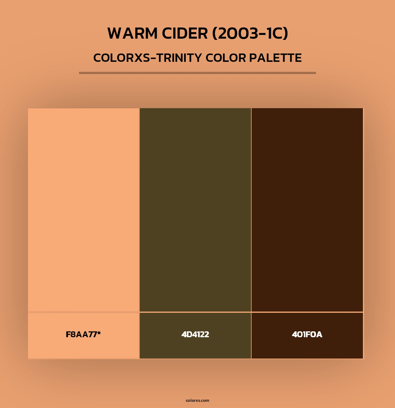 Warm Cider (2003-1C) - Colorxs Trinity Palette