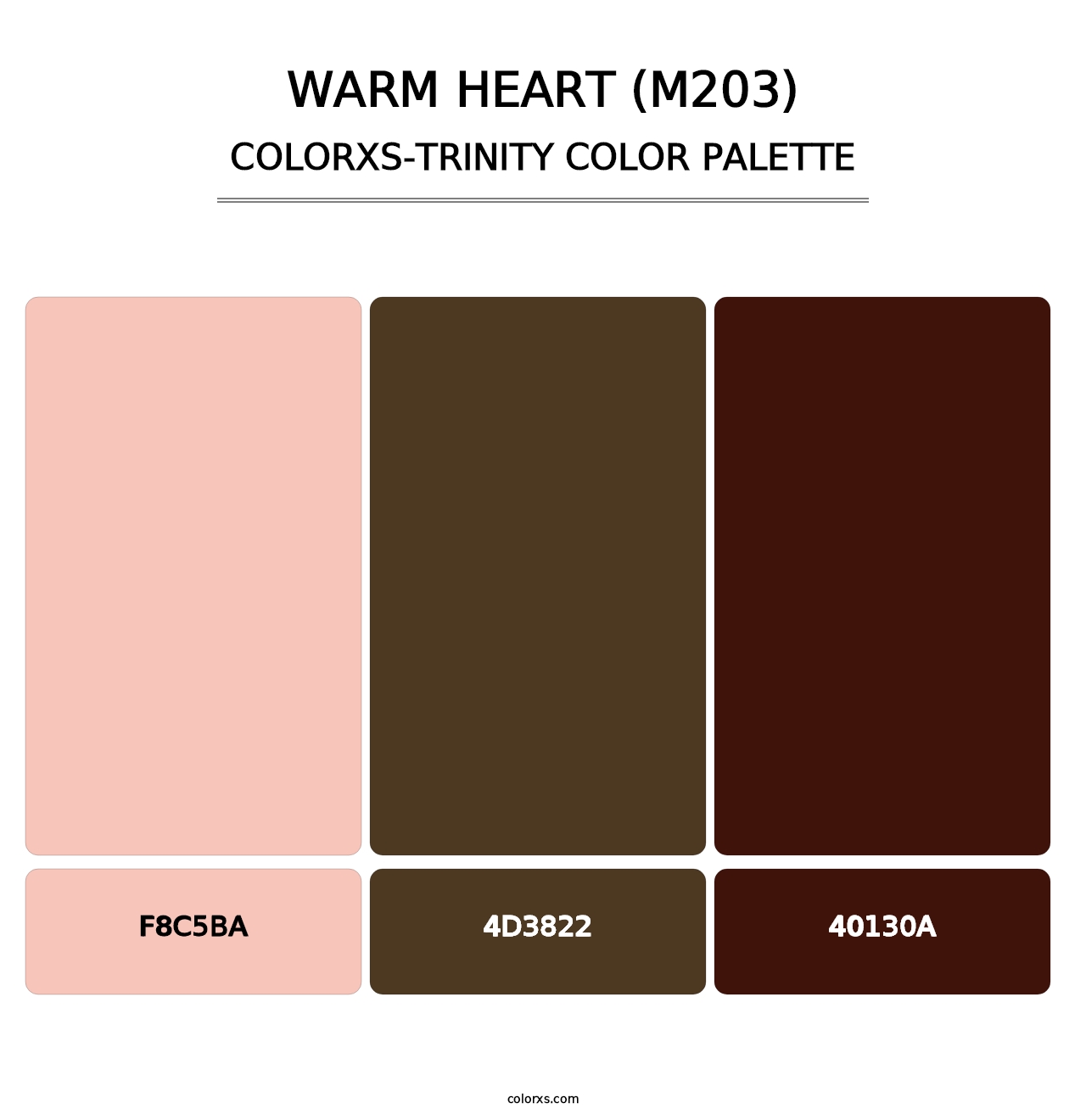 Warm Heart (M203) - Colorxs Trinity Palette
