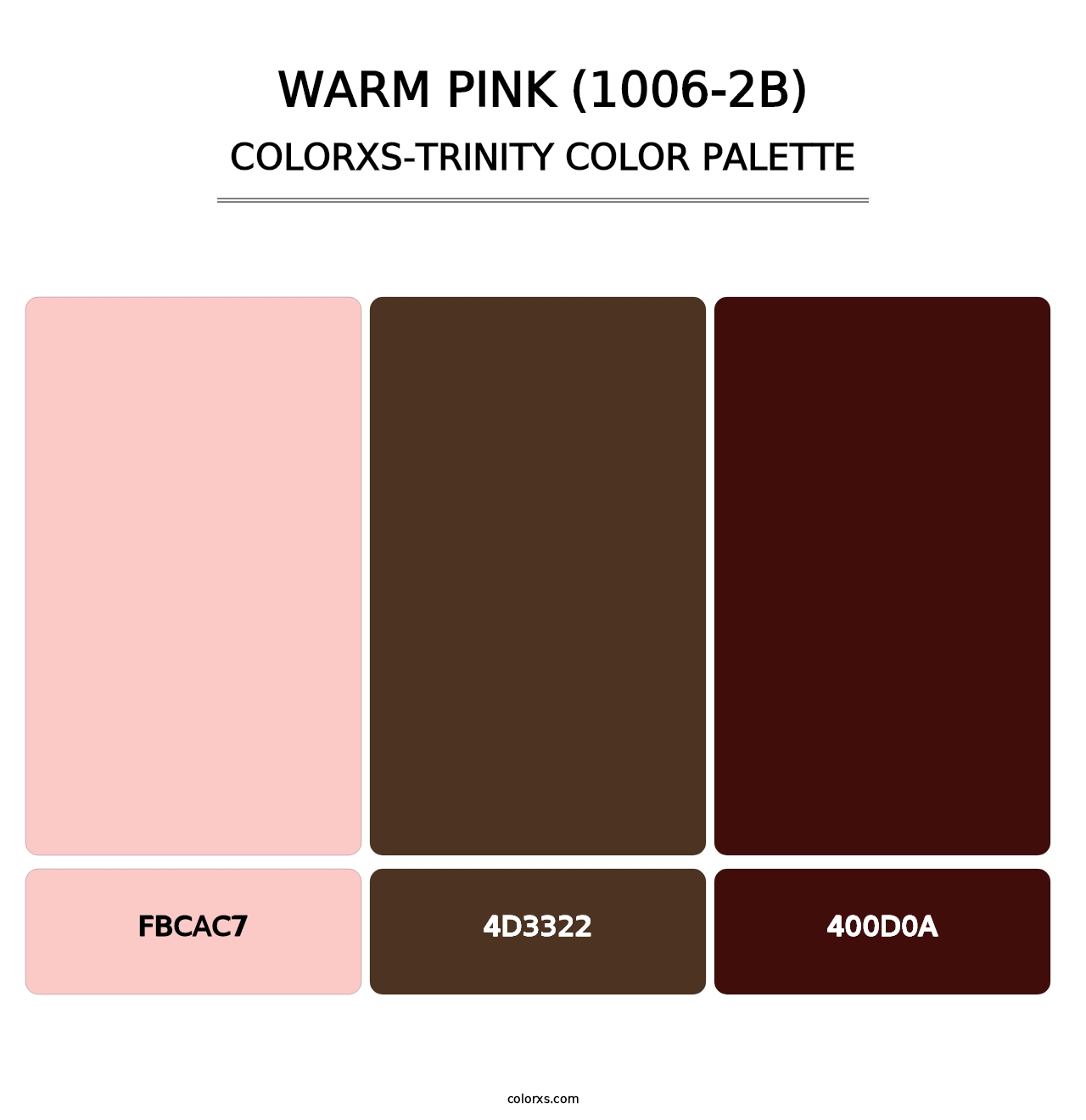 Warm Pink (1006-2B) - Colorxs Trinity Palette