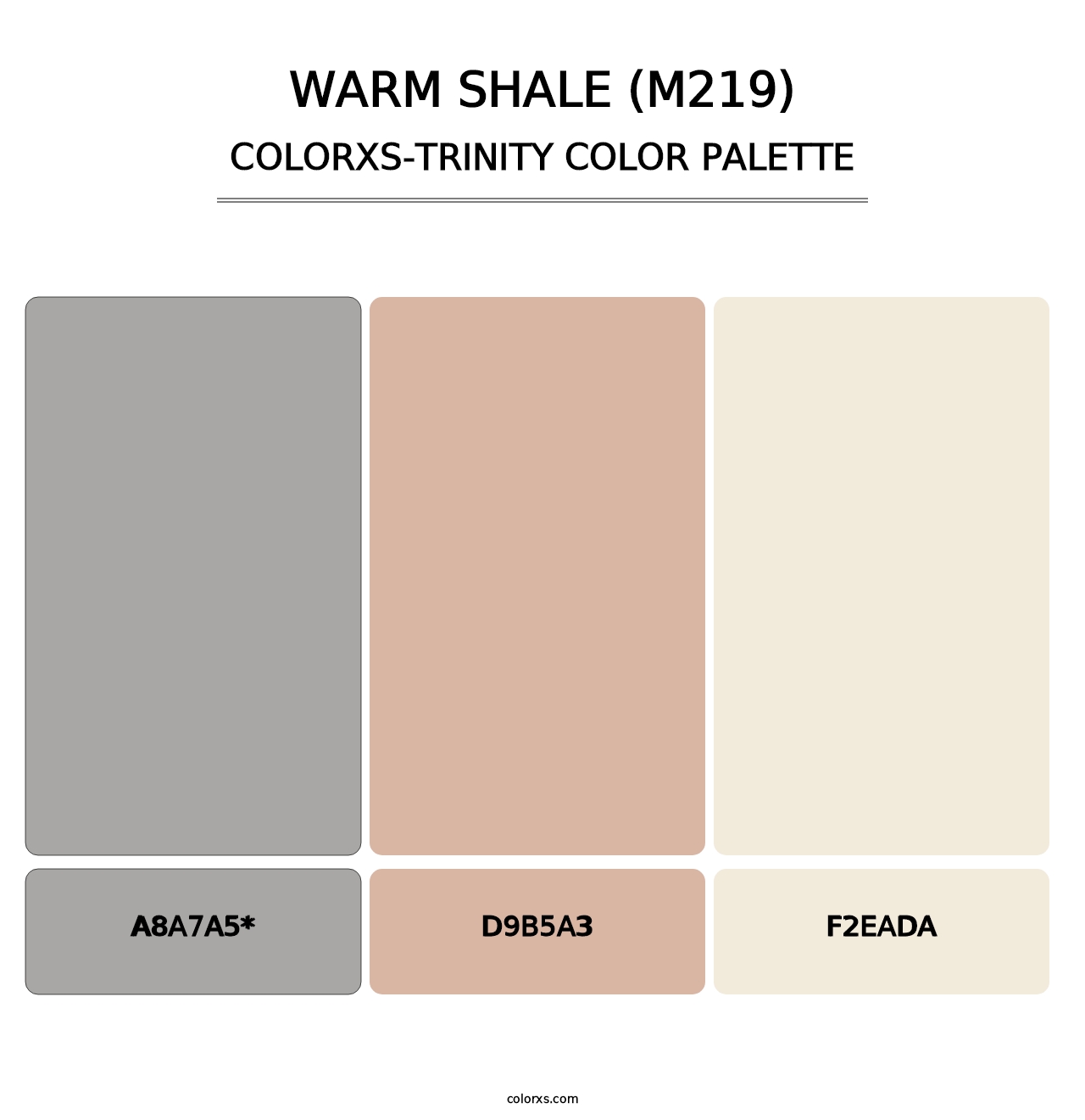Warm Shale (M219) - Colorxs Trinity Palette