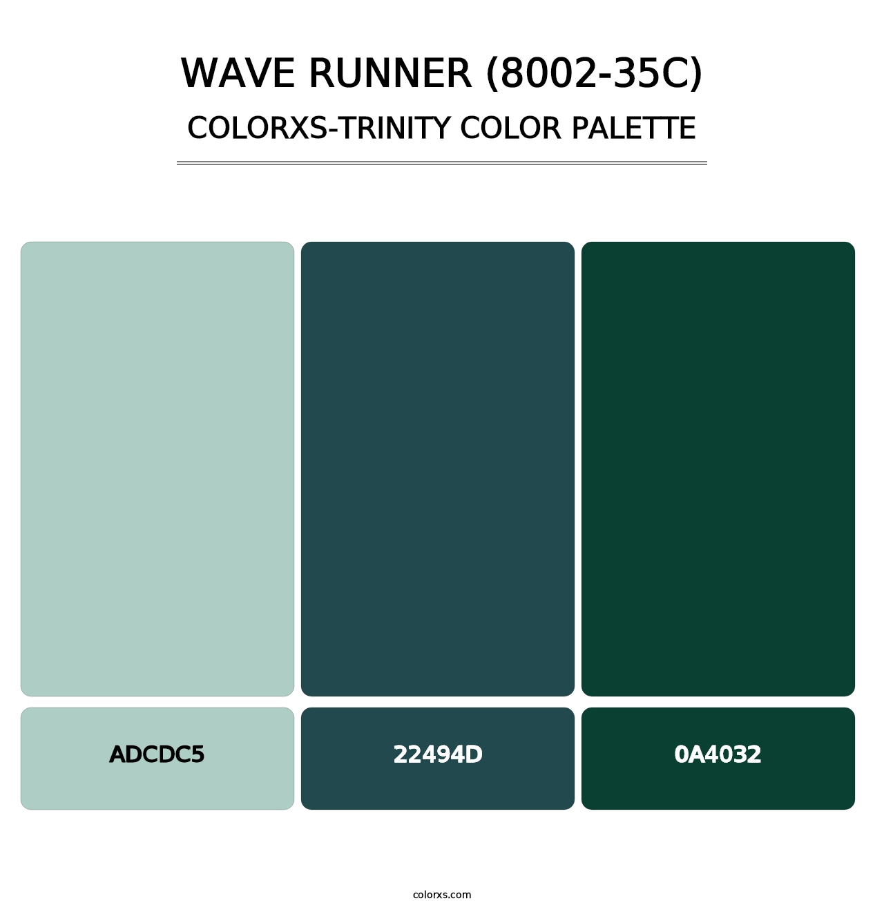 Wave Runner (8002-35C) - Colorxs Trinity Palette
