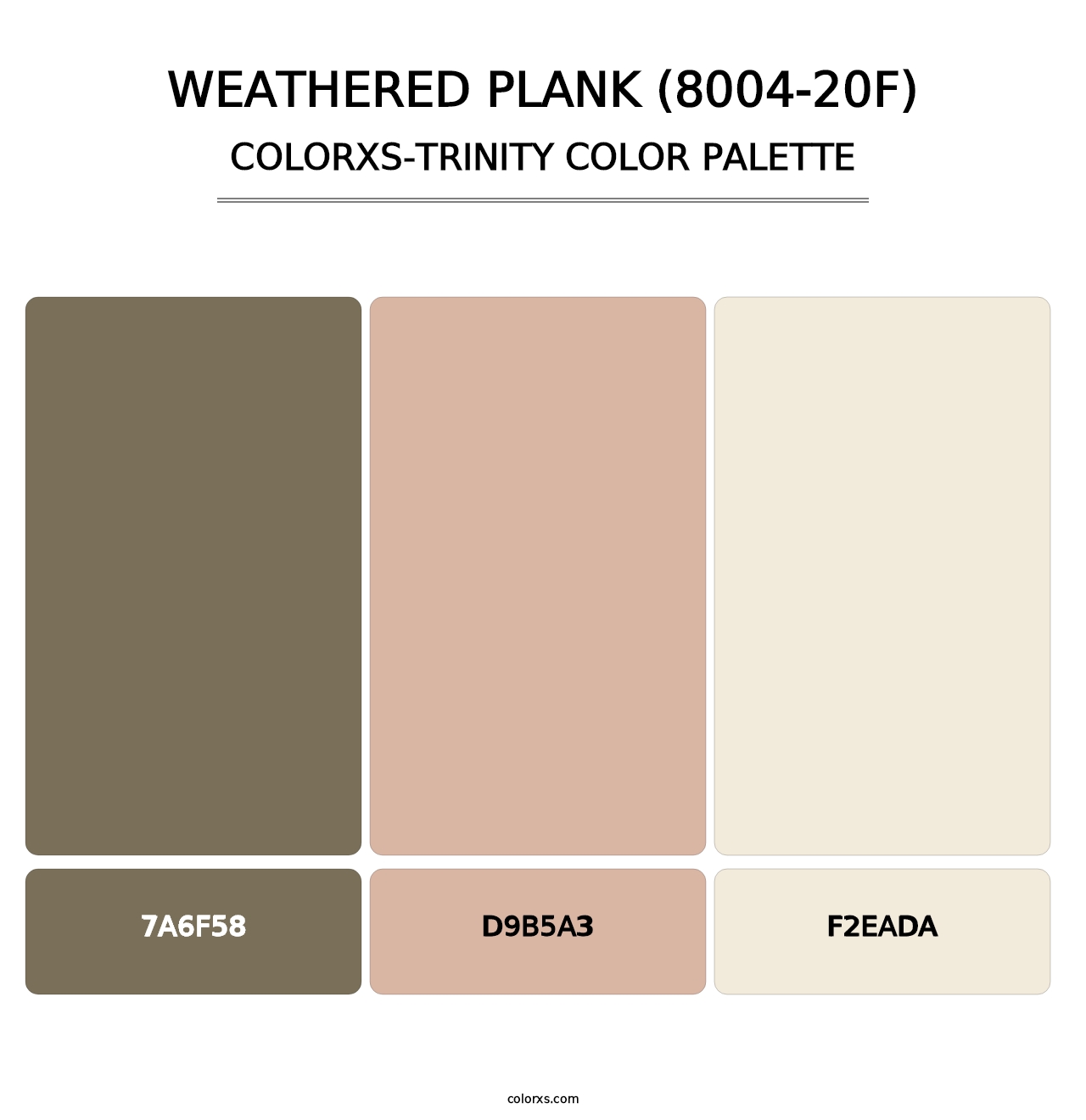 Weathered Plank (8004-20F) - Colorxs Trinity Palette
