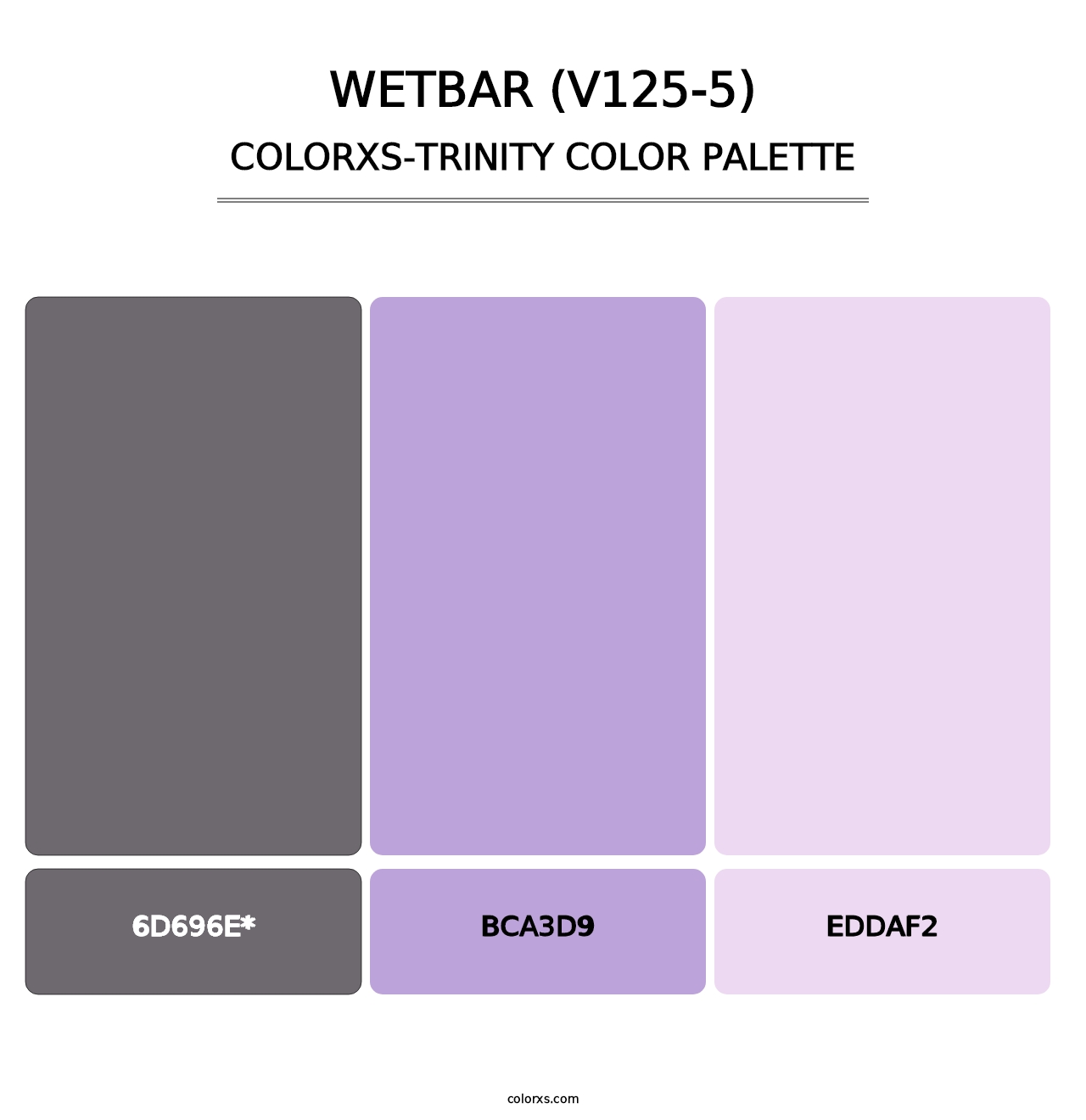 Wetbar (V125-5) - Colorxs Trinity Palette