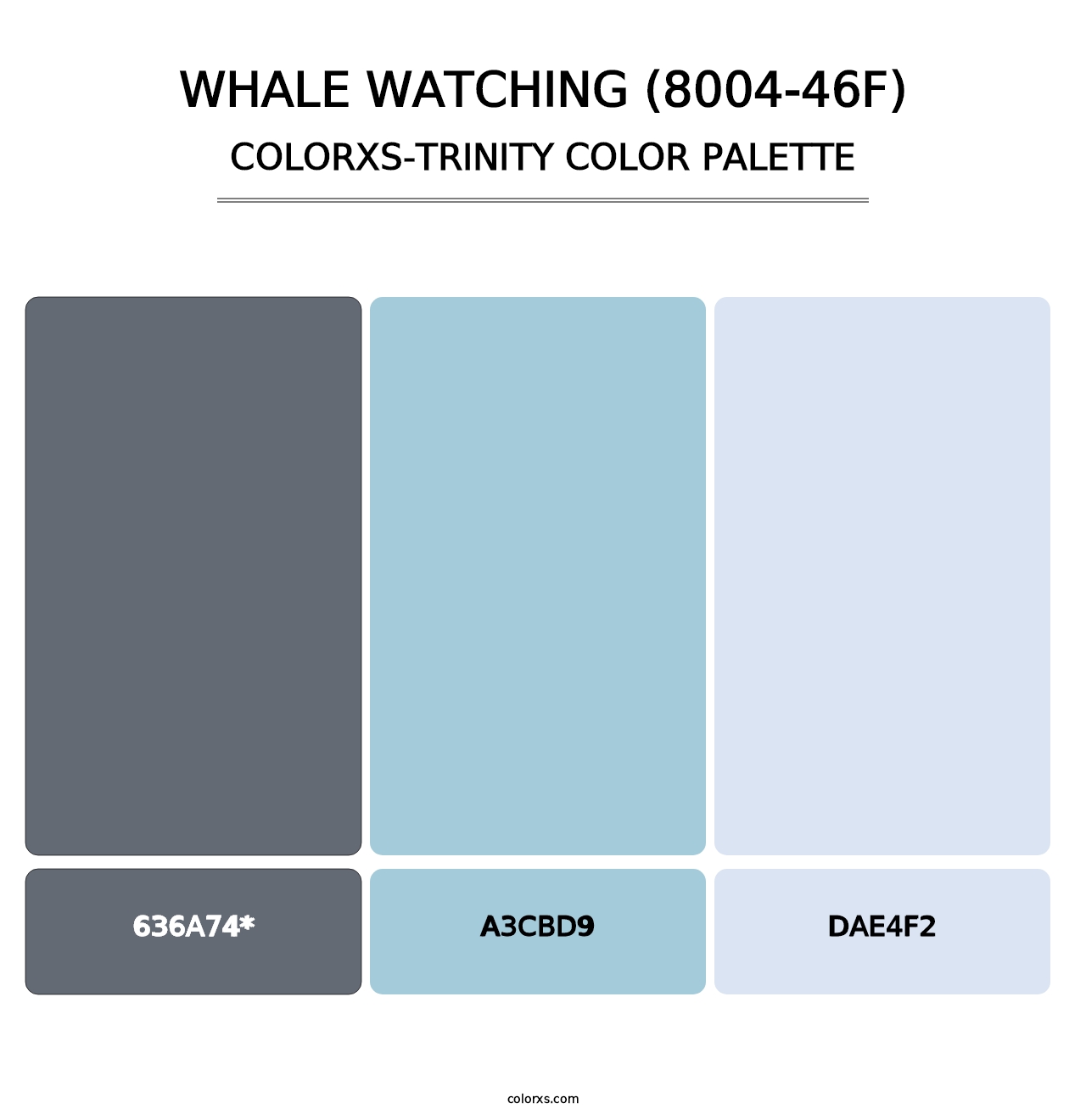 Whale Watching (8004-46F) - Colorxs Trinity Palette