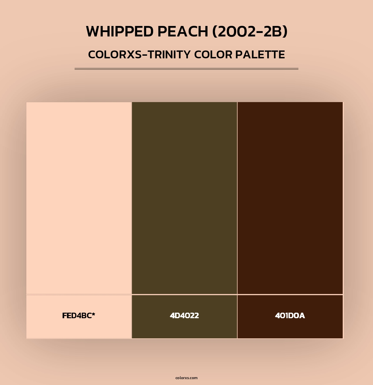 Whipped Peach (2002-2B) - Colorxs Trinity Palette
