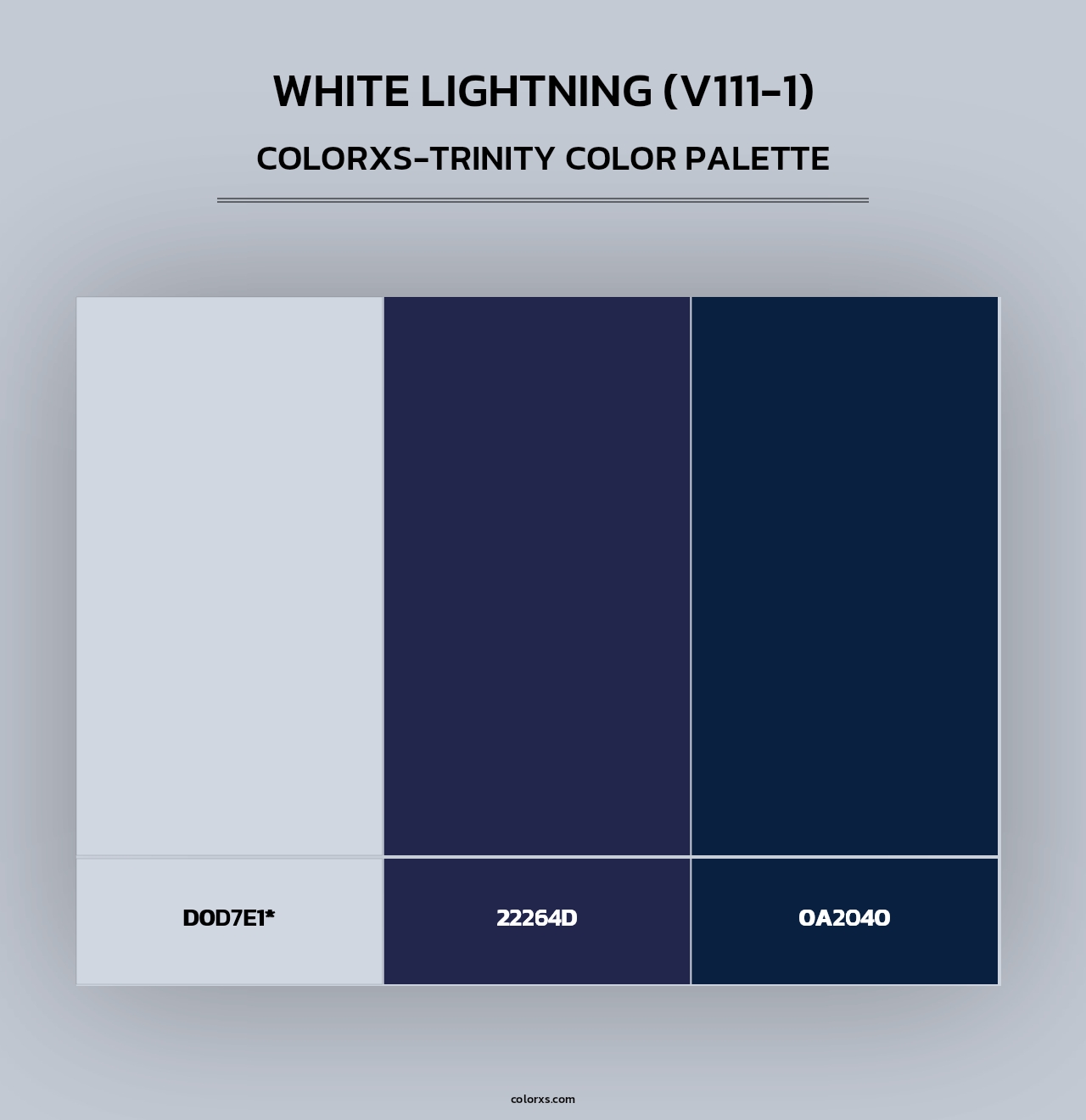 White Lightning (V111-1) - Colorxs Trinity Palette