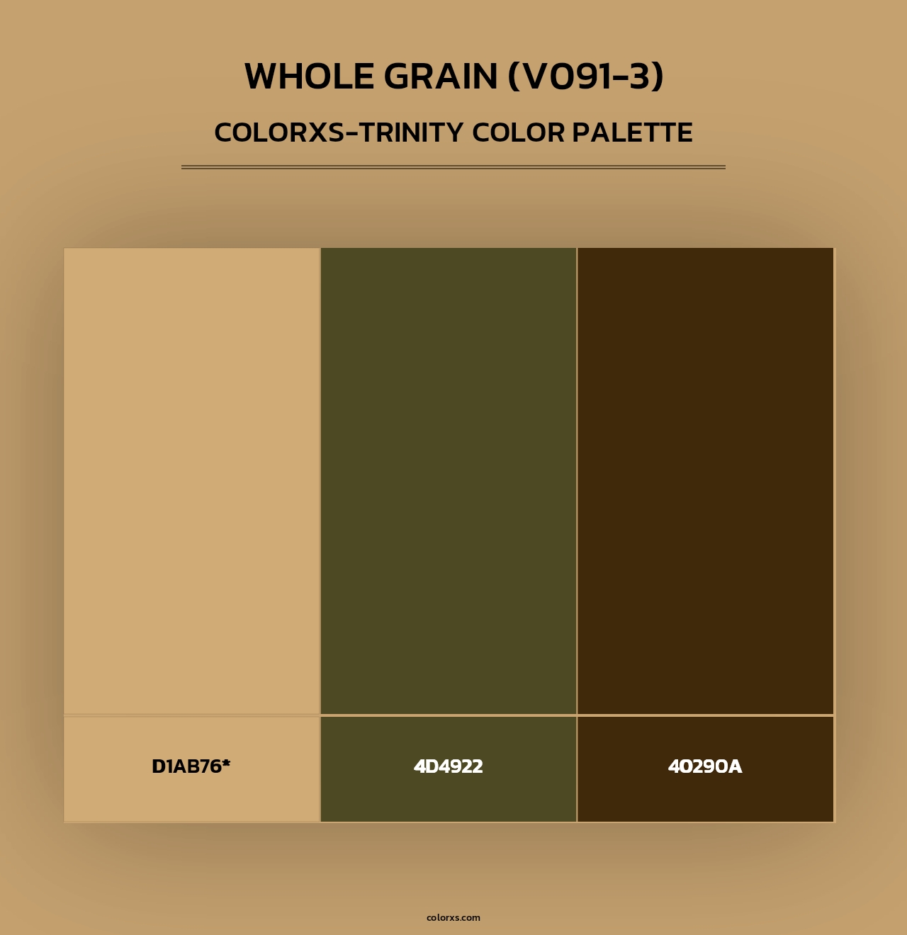 Whole Grain (V091-3) - Colorxs Trinity Palette