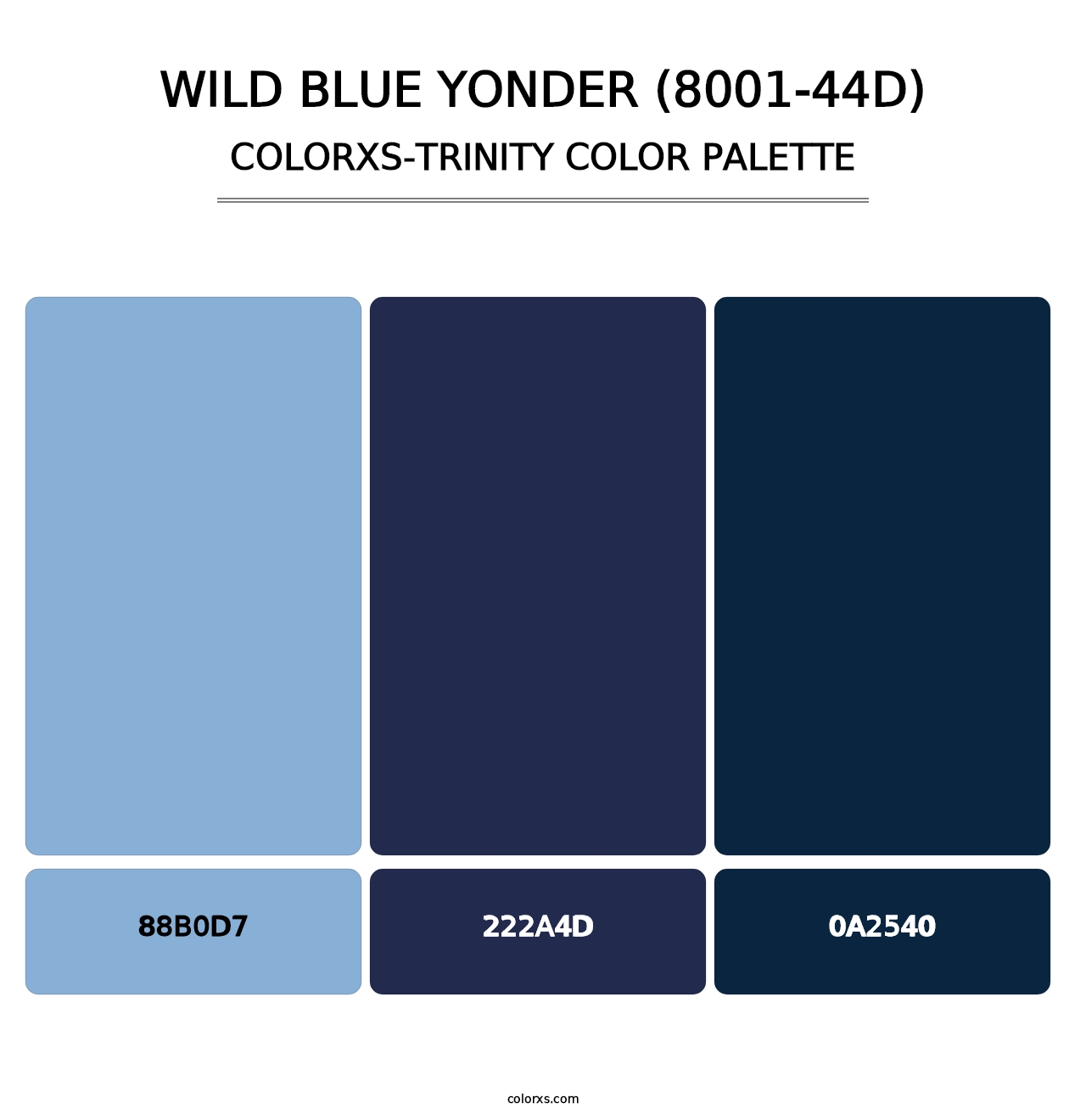 Wild Blue Yonder (8001-44D) - Colorxs Trinity Palette