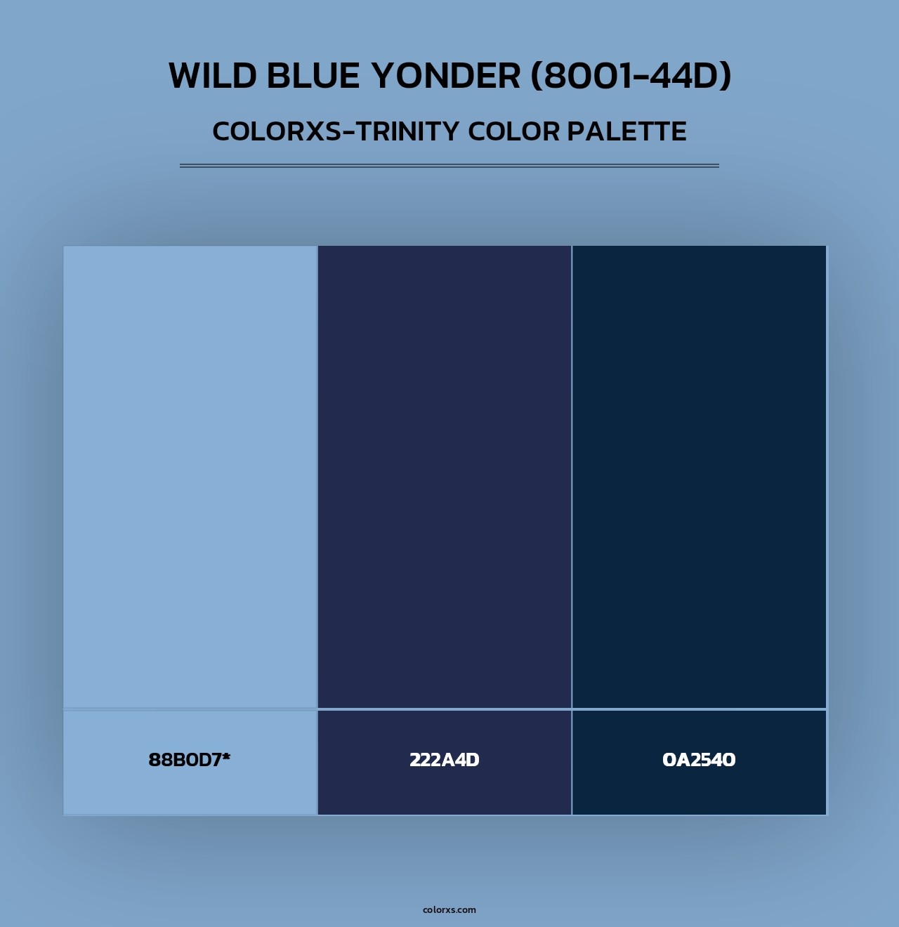 Wild Blue Yonder (8001-44D) - Colorxs Trinity Palette