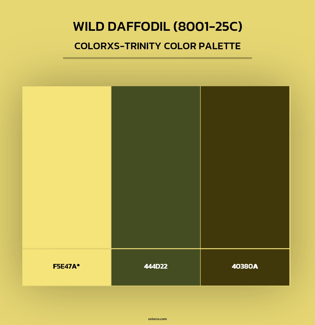 Wild Daffodil (8001-25C) - Colorxs Trinity Palette
