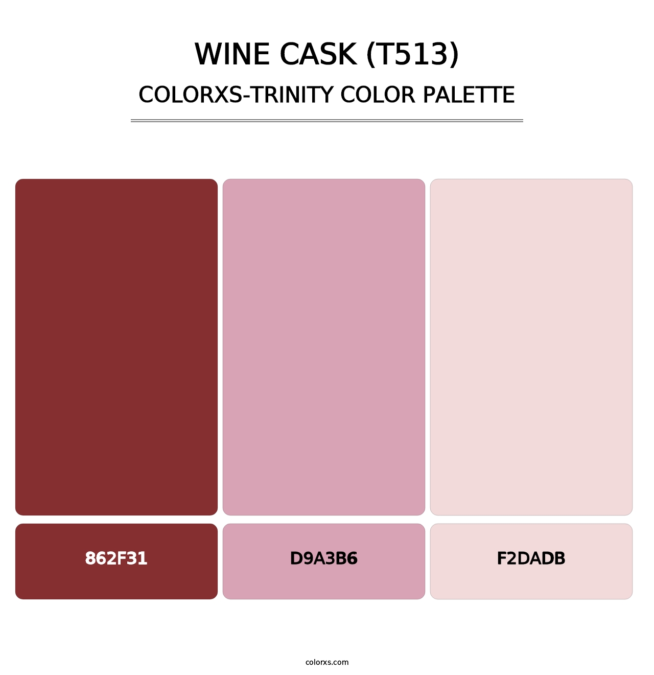 Wine Cask (T513) - Colorxs Trinity Palette