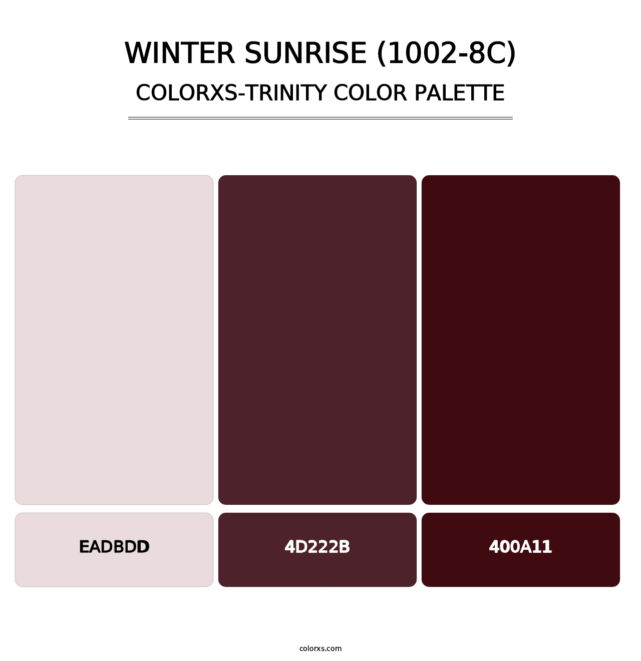 Winter Sunrise (1002-8C) - Colorxs Trinity Palette