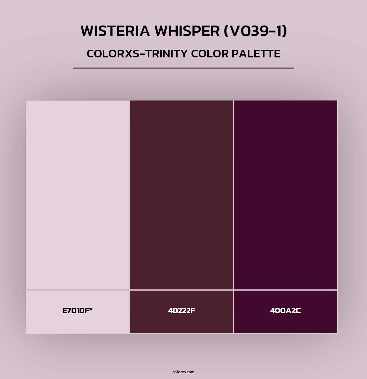 Wisteria Whisper (V039-1) - Colorxs Trinity Palette